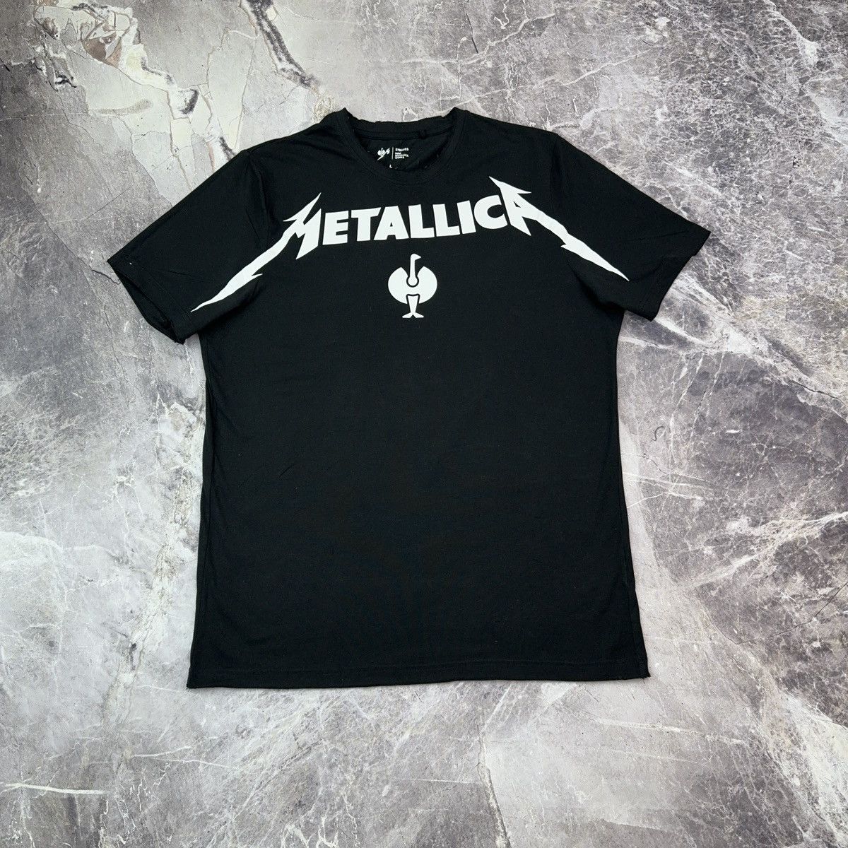 Band Tees × Metallica Engelbert Strauss Metallica T shirt Oveprint Black Graphic Size US L / EU 52-54 / 3 - 3 Thumbnail