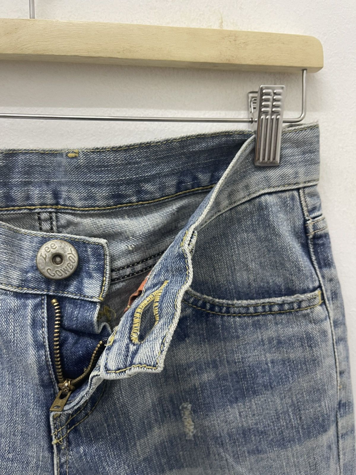 Lee Rare Vintage LEE COWBOY Made in Japan Distressed Thrashed Size US 28 / EU 44 - 9 Thumbnail