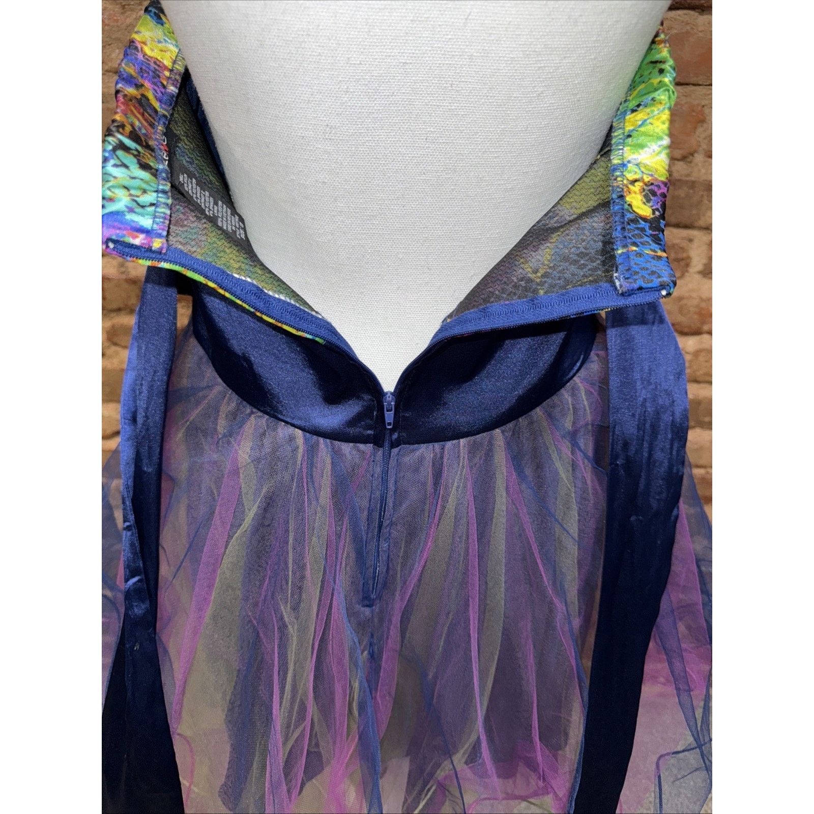 Other Strapless Multi Color Animal Print Tulle party dress Sz 13 Size XL / US 12-14 / IT 48-50 - 8 Thumbnail