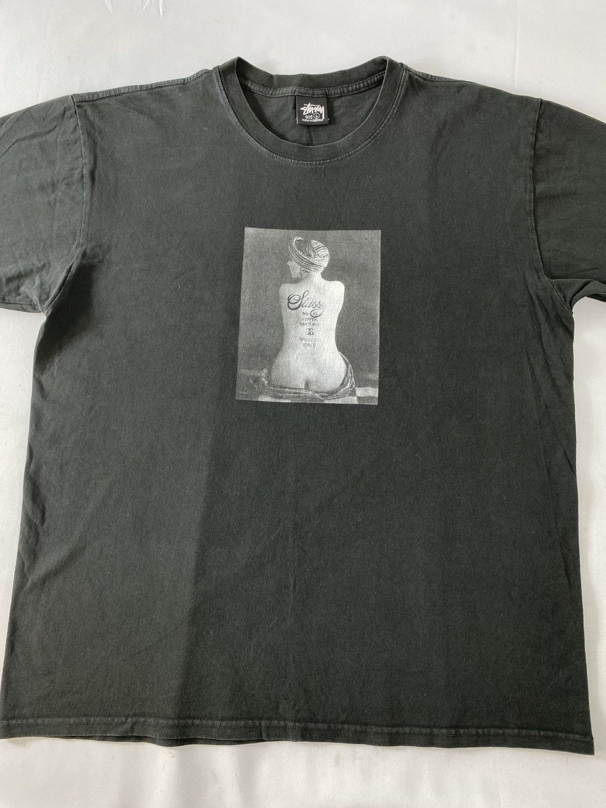 Stussy Stussy Le Violon Pigment Dyed Box Logo Graphic Tee Size US XL / EU 56 / 4 - 3 Thumbnail