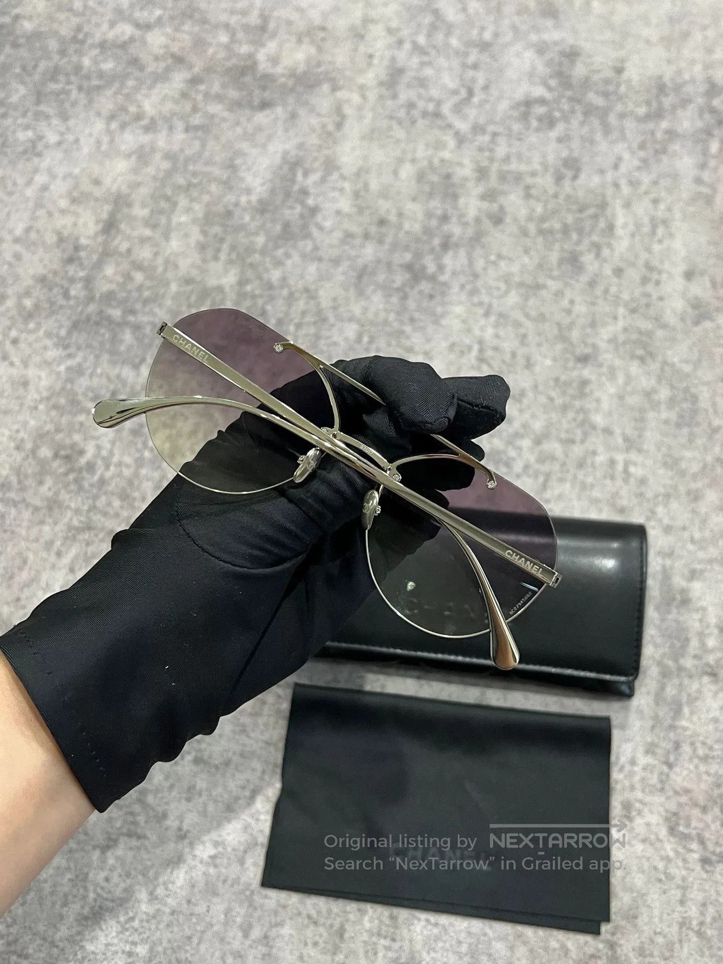 Chanel Chanel Gradient Sunglasses. Size ONE SIZE - 4 Thumbnail