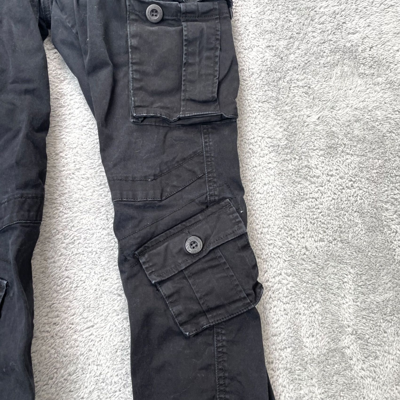 Vintage Must Way Pants Womens 32 Black Cargo Army Utility Military Multi Combat Tactical Pants Casual Travel City 90s? Size 24" / US 00 / IT 34 - 4 Thumbnail