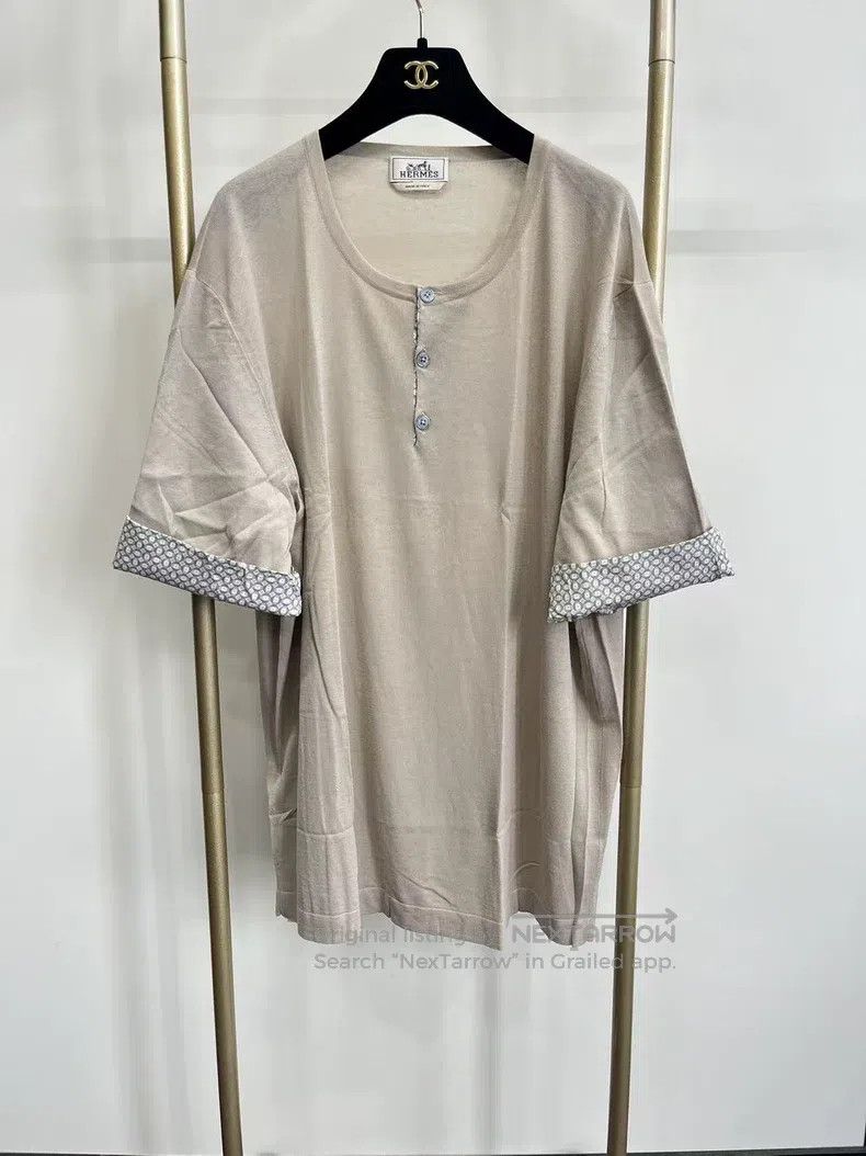 Hermes Knitted mid-sleeve T-shirt