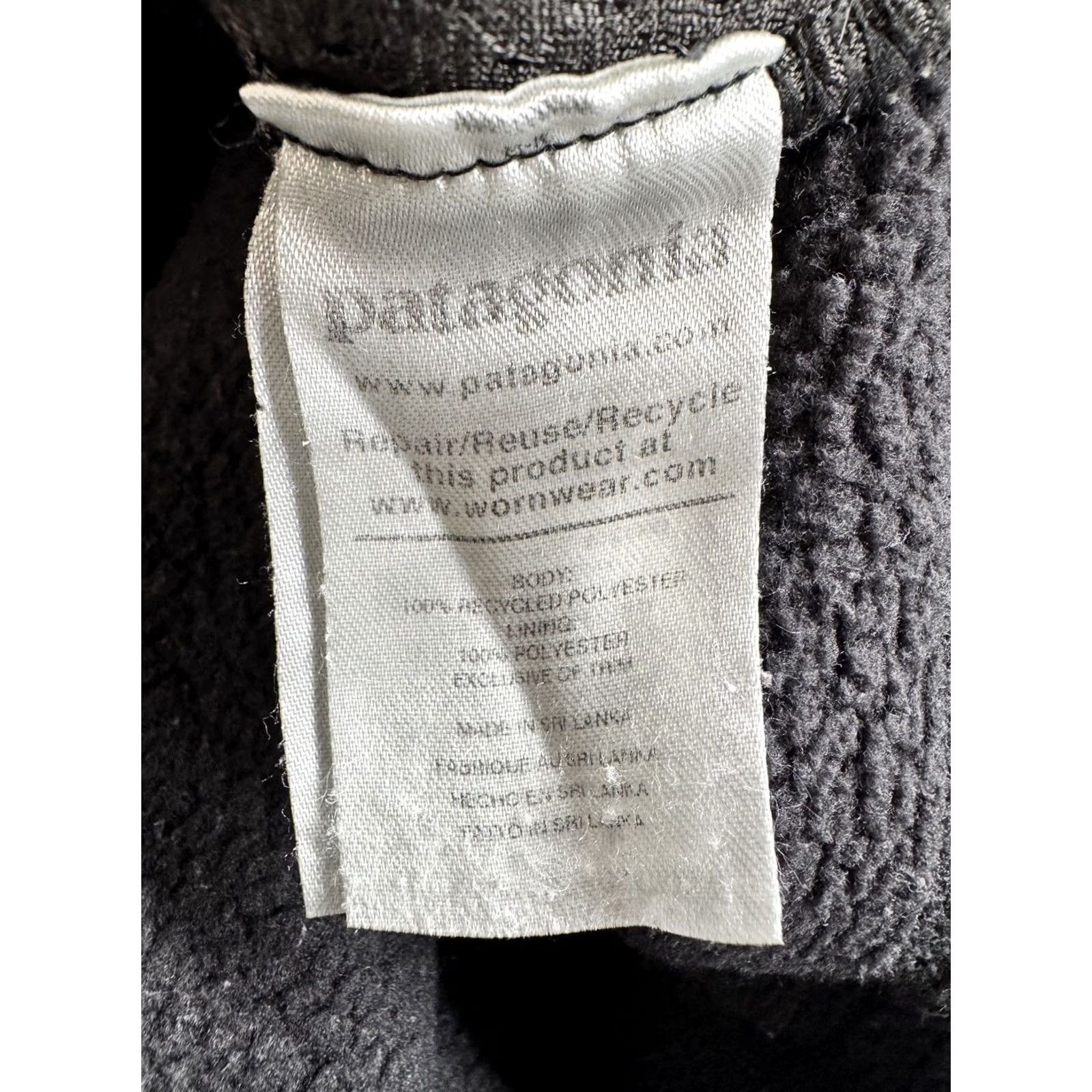 Patagonia VINTAGE Patagonia Men's XL Black Full Zip Retro Pile Jacket Outdoor Sherpa Warm Size US XL / EU 56 / 4 - 6 Thumbnail