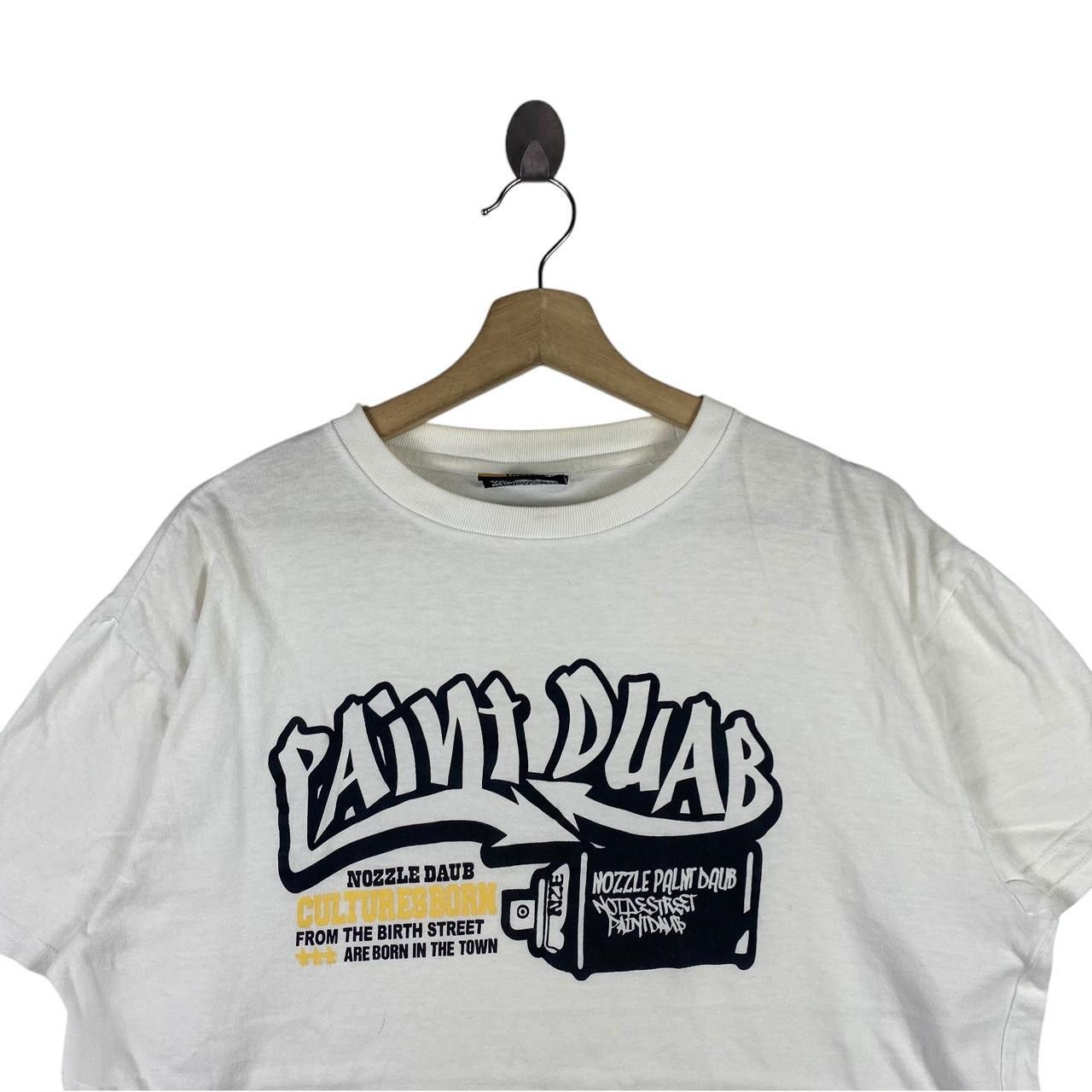 Other Y2K ONE SUNDAY BEST Paint Duab Graffiti Daub Tee Shirt Top Size US L / EU 52-54 / 3 - 2 Thumbnail