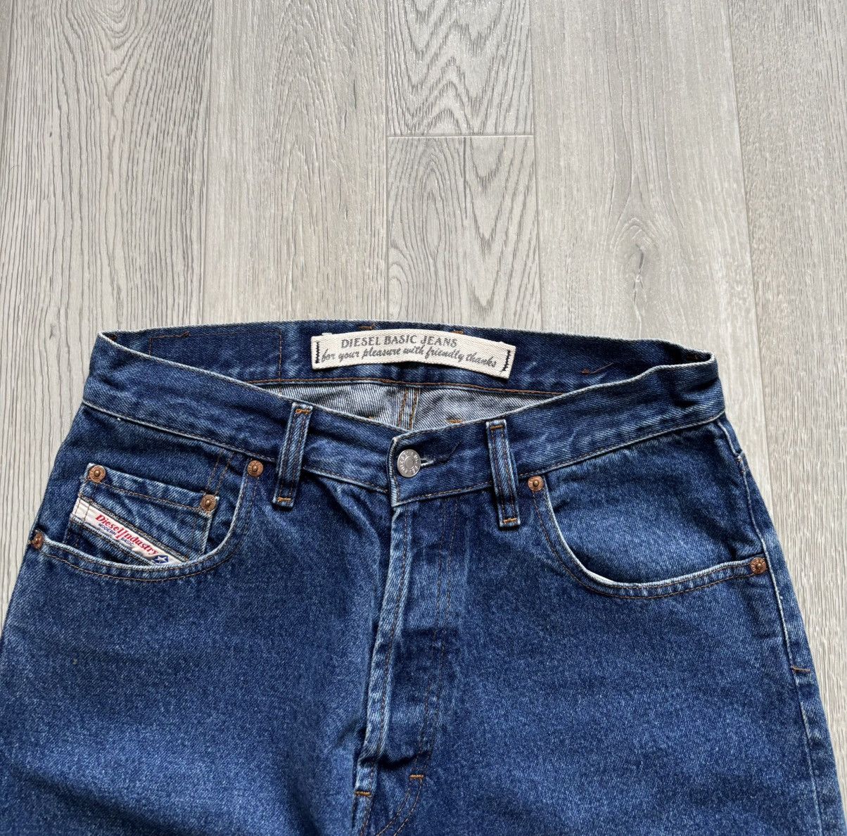 Diesel × Vintage Vintage Diesel Blue Basic Jeans 90s Size US 31 - 2 Thumbnail