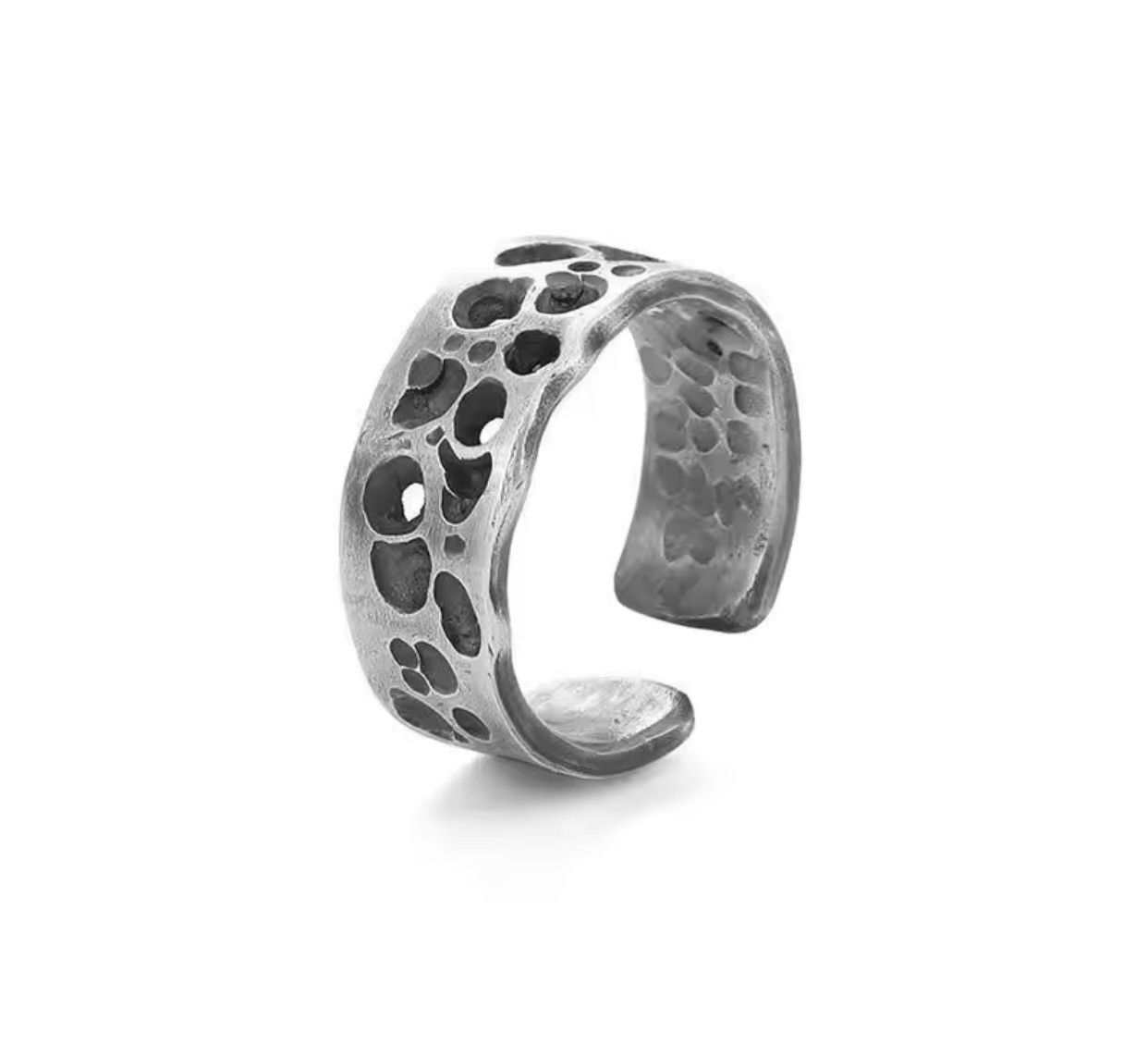 Jewelry × Vintage Vintage Scar Design Ring Men Jewelry Open Size Size ONE SIZE - 5 Thumbnail