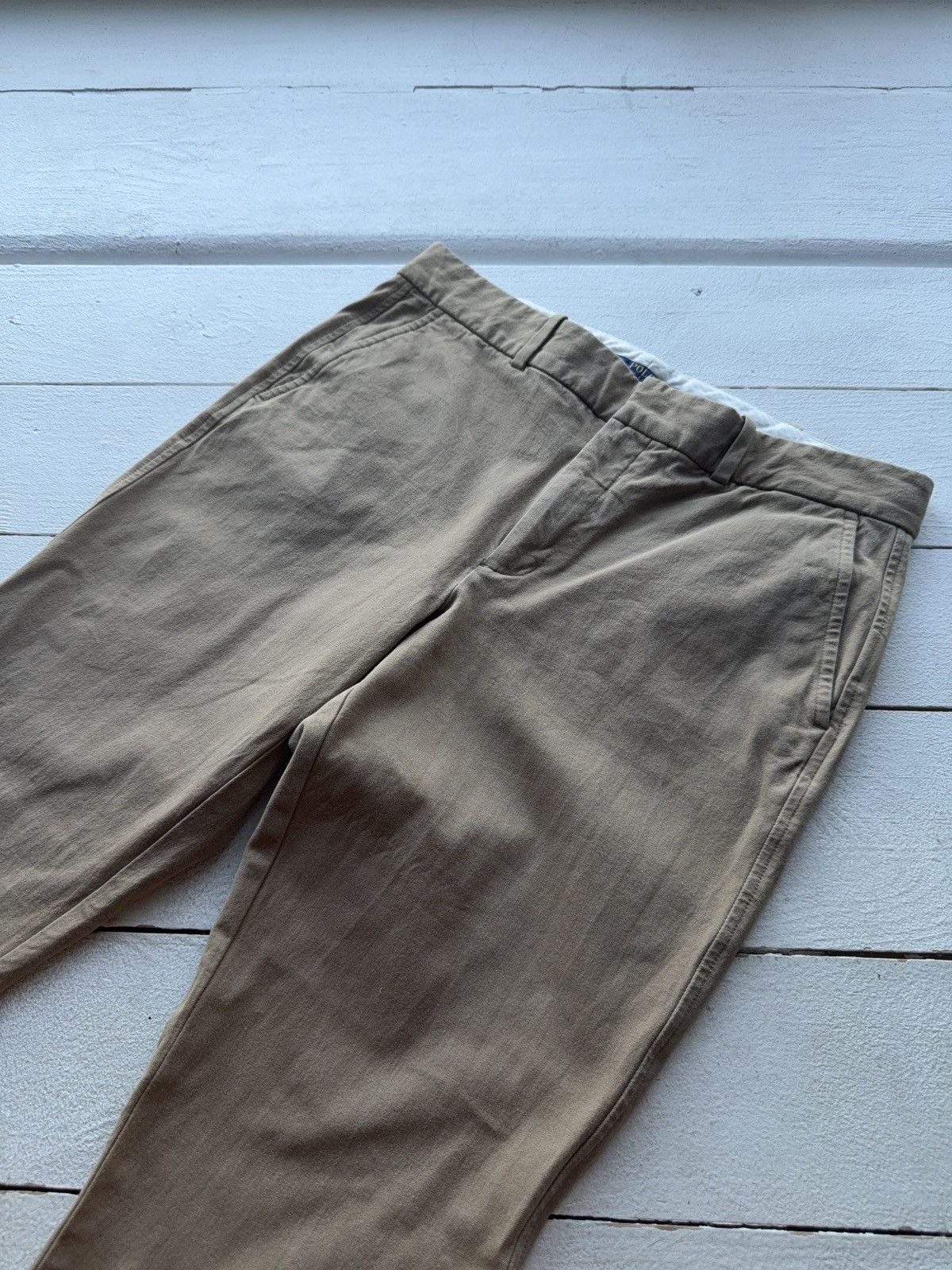 Polo Ralph Lauren 00s Designer Luxury Polo Ralph Lauren beige pants Size 30" / US 8 / IT 44 - 4 Thumbnail