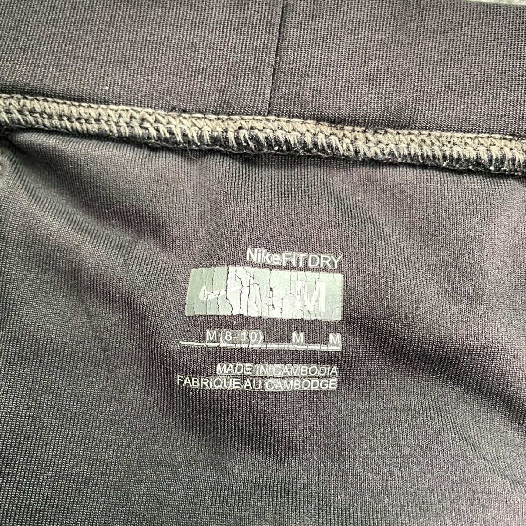 Nike Nike Dri-Fit Cropped Leggings Womens M Black Yoga Active 31x18 Athletic Compression Size 32" / US 10 / IT 46 - 6 Thumbnail
