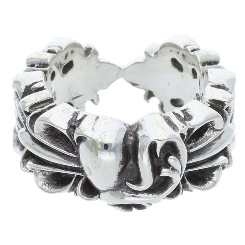 Chrome Hearts Chrome Hearts Double Floral Cross Heart Ring