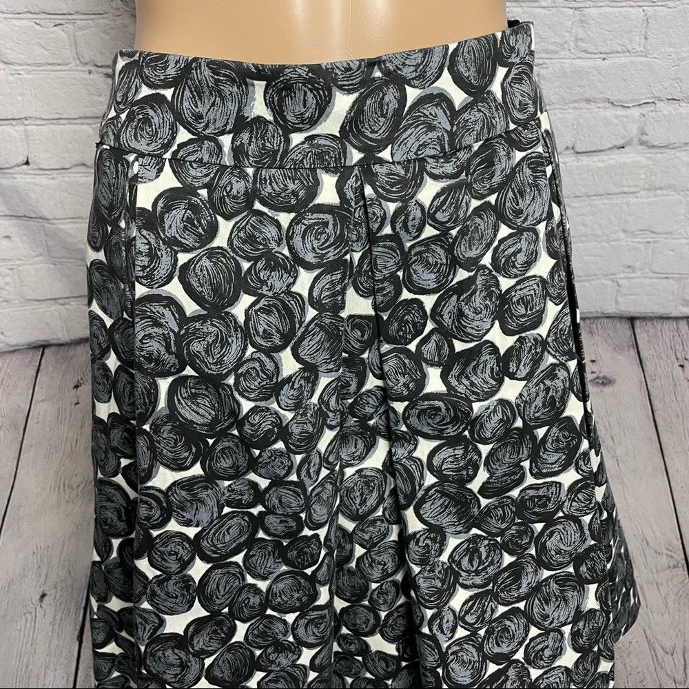 Zara Zara Gray Stones Pattern Cotton Pleated Skirt Size S Made i Size 27" / US 4 / IT 40 - 7 Thumbnail