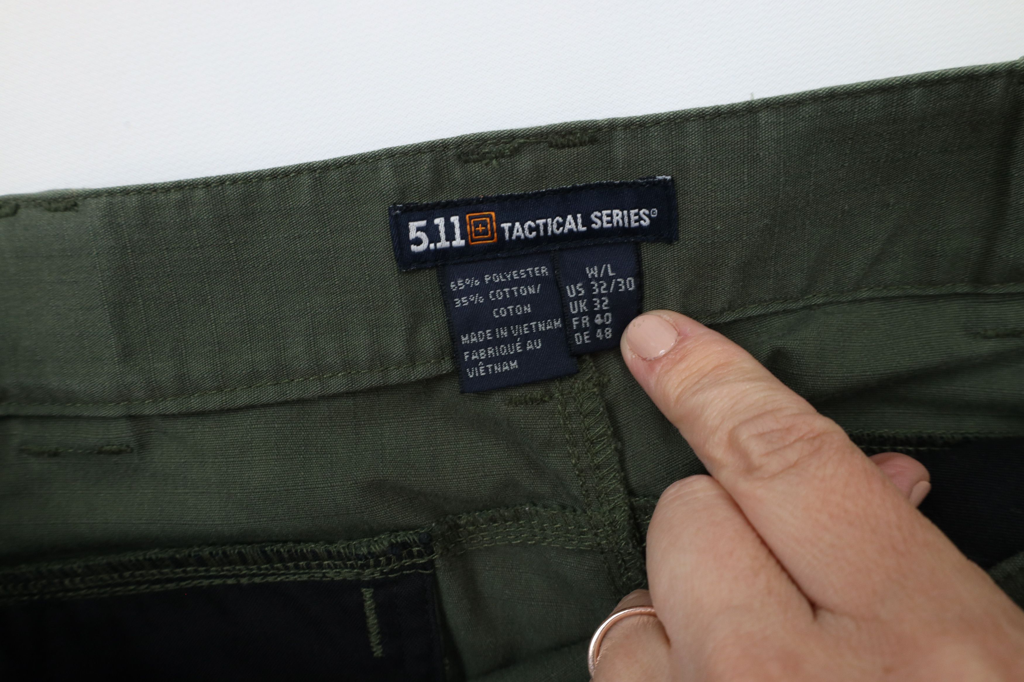 Vintage 5.11 Tactical Series Operator Double Knee Cargo Pants Green Size US 32 / EU 48 - 6 Thumbnail