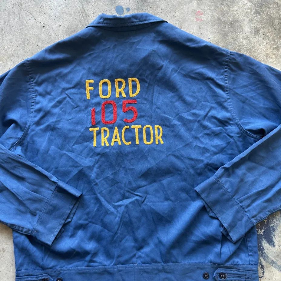 Ford Vintage 60s Ford 105 8000 Tractor Chain Stitched Work Jacket Size US XXL / EU 58 / 5 - 2 Thumbnail