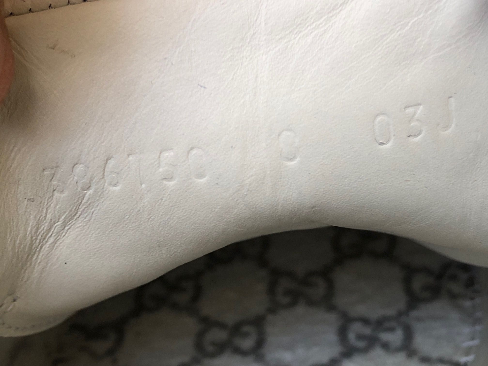 Gucci Gucci 386750 white leather mens trainers sneakers Size US 9 / EU 42 - 7 Thumbnail