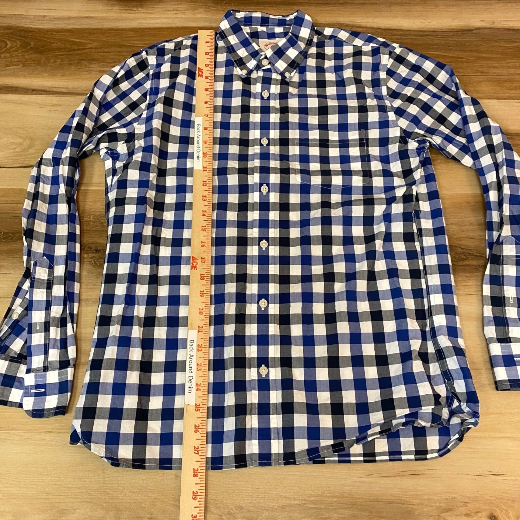 Brooks Brothers Brooks Brothers Shirt mens Medium Button Down Shirt Gingham Check Blue Fleece Adult Medium Sleeve Long Button-Up Casual Mens Shirt Womens? Size US M / EU 48-50 / 2 - 5 Thumbnail