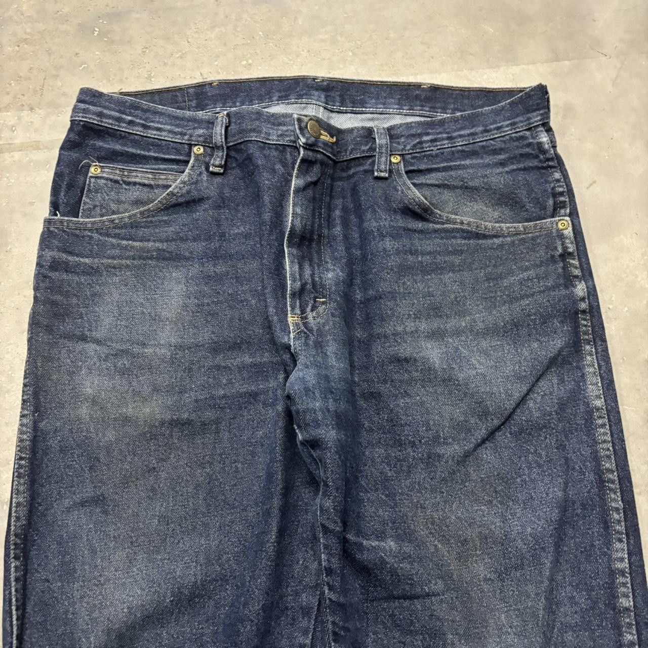 Japanese Brand × Vintage Crazy Vintage Y2K/2000s Grunge Dark Blue Wash Essential Denim Jeans! Size US 36 / EU 52 - 5 Thumbnail