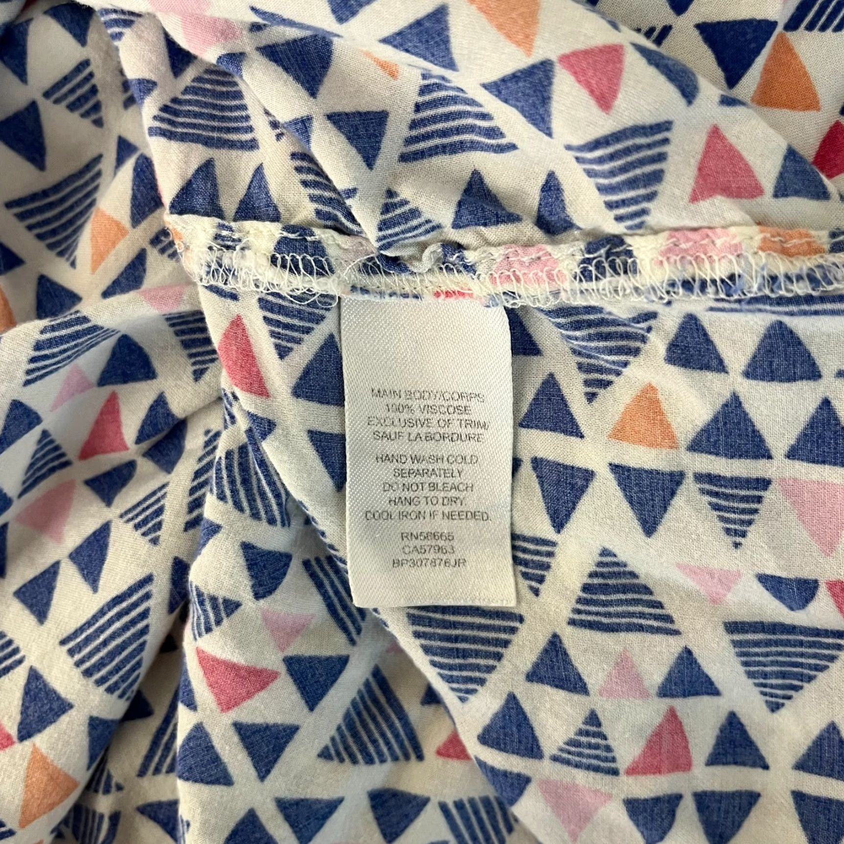 Vintage BP Tank Top Women’s Size S Blue Sleeveless Geometric Print Viscose Size S / US 4 / IT 40 - 8 Thumbnail