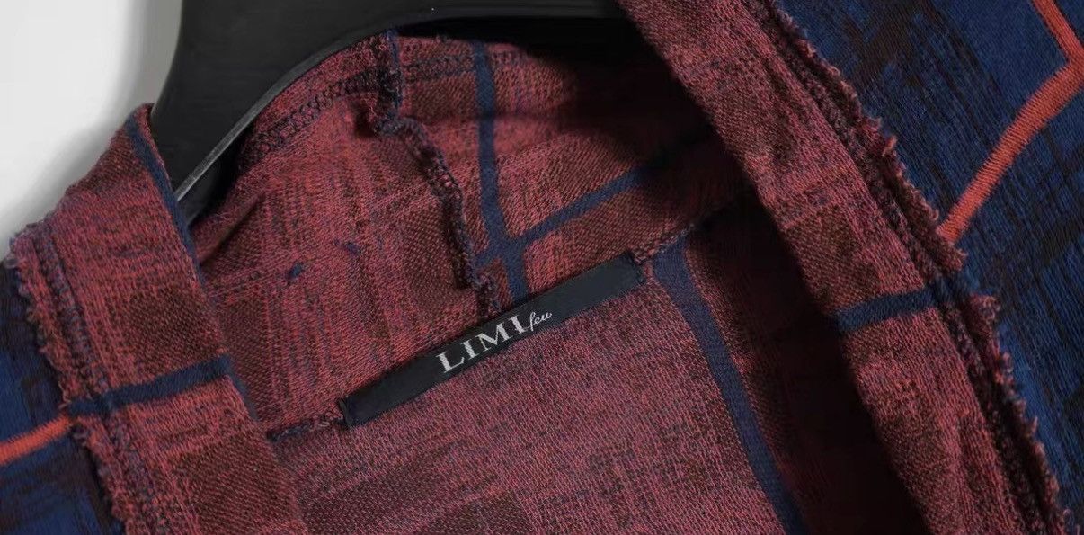 Yohji Yamamoto Yohji Yamamoto Limi Feu Plaid Loose Cardigan Size US S / EU 44-46 / 1 - 4 Thumbnail