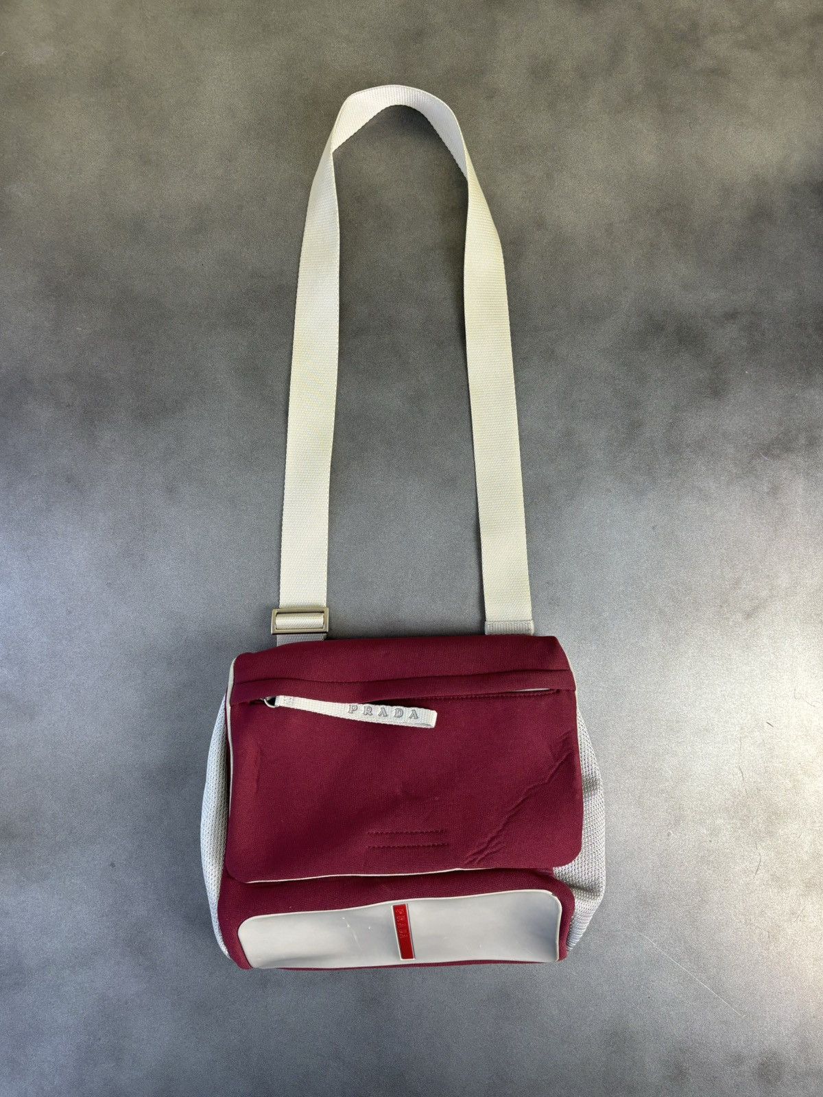 Prada × Vintage S/S 2000 Prada Sport Bag Prada Crossbody Messenger Mesh Line Size ONE SIZE - 12 Thumbnail