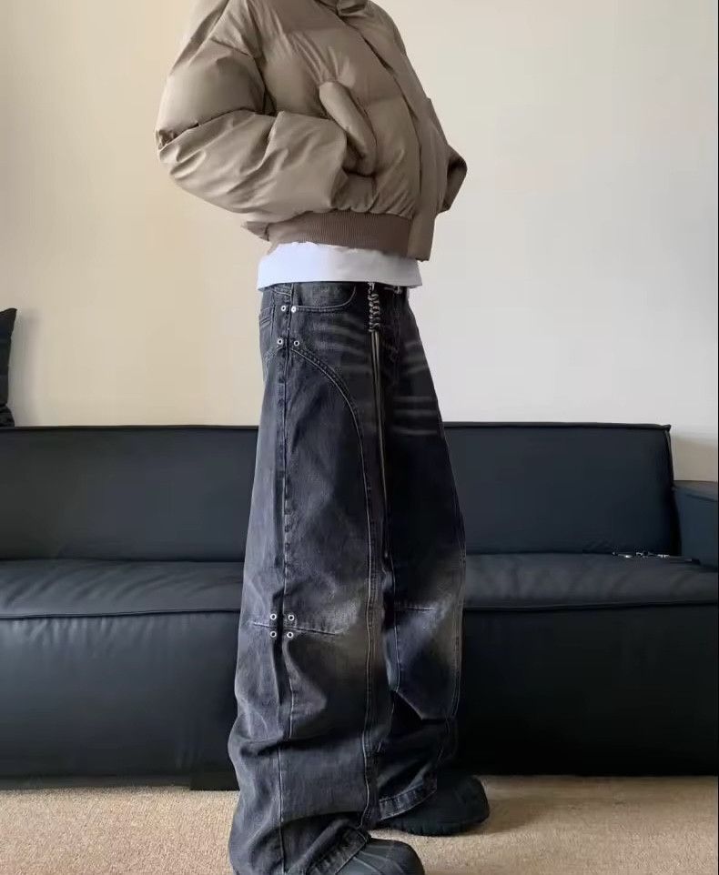 Jean × Vintage straight leg washed denim jeans Size US 30 / EU 46 - 2 Thumbnail