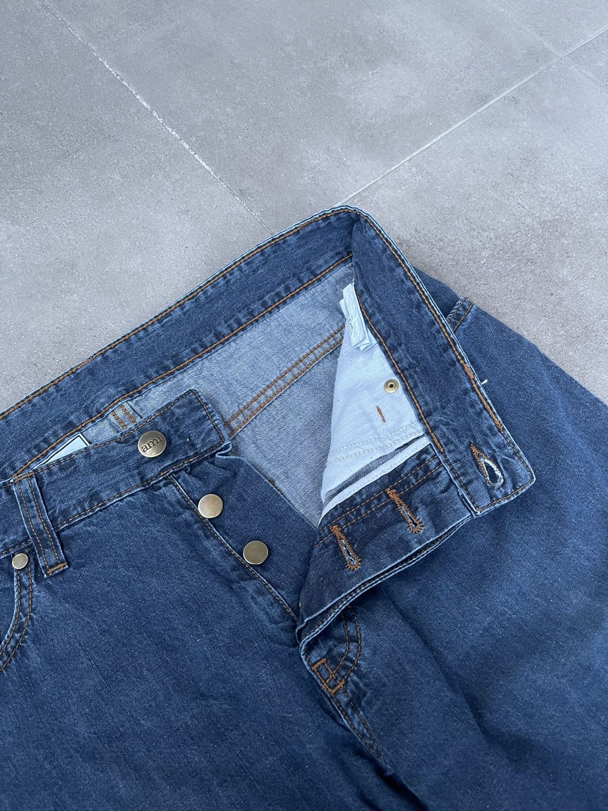 AMI AMI Alexandre Mattiussi Indigo Denim Pants Size US 30 / EU 46 - 16 Thumbnail