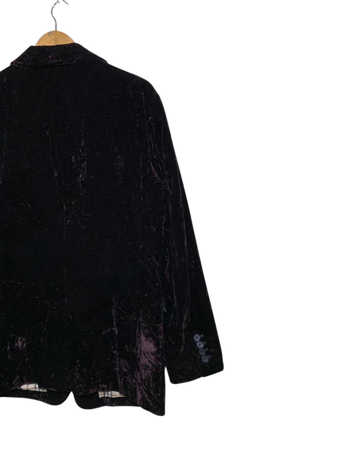 Burberry 🔥BURBERRY BLACK LABEL BURGUNDY VELVET JACKET Size US L / EU 52-54 / 3 - 7 Thumbnail