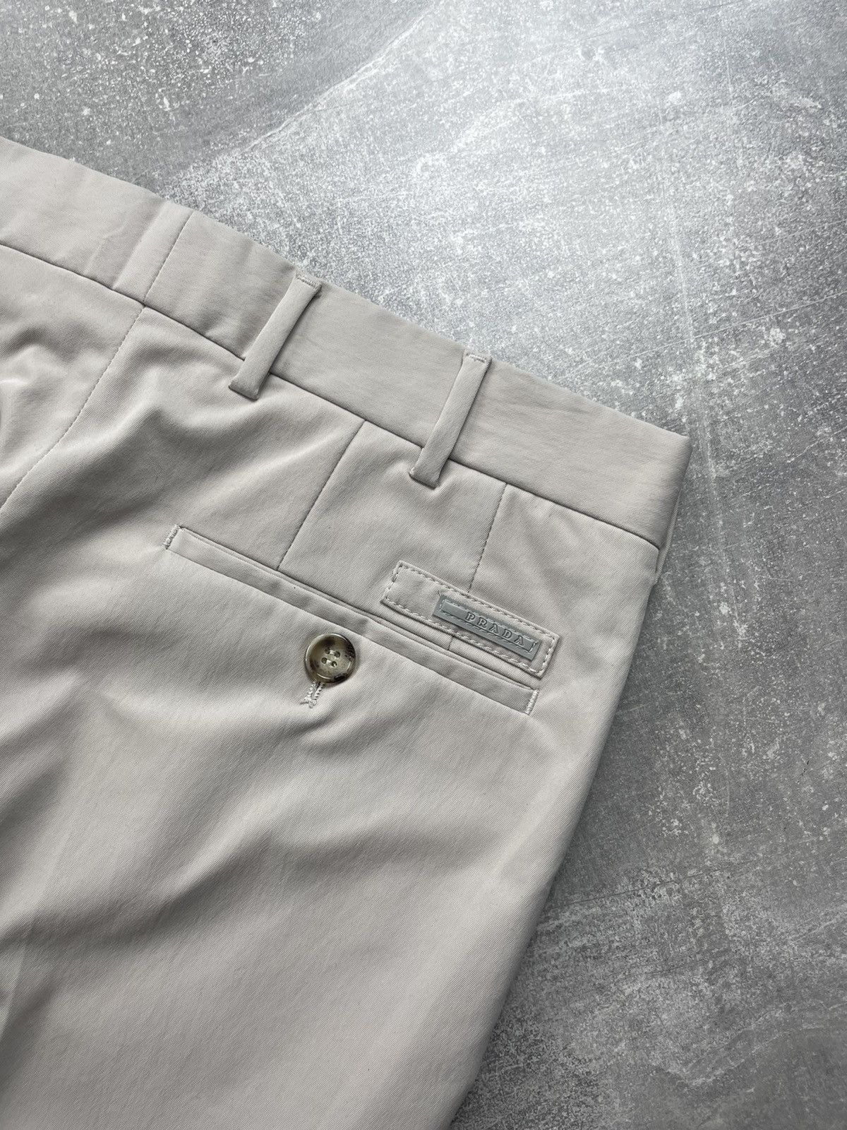 Prada Prada Milano Women’s Pants Beige Slim Fit Cropped Trousers Size 30" / US 8 / IT 44 - 3 Thumbnail