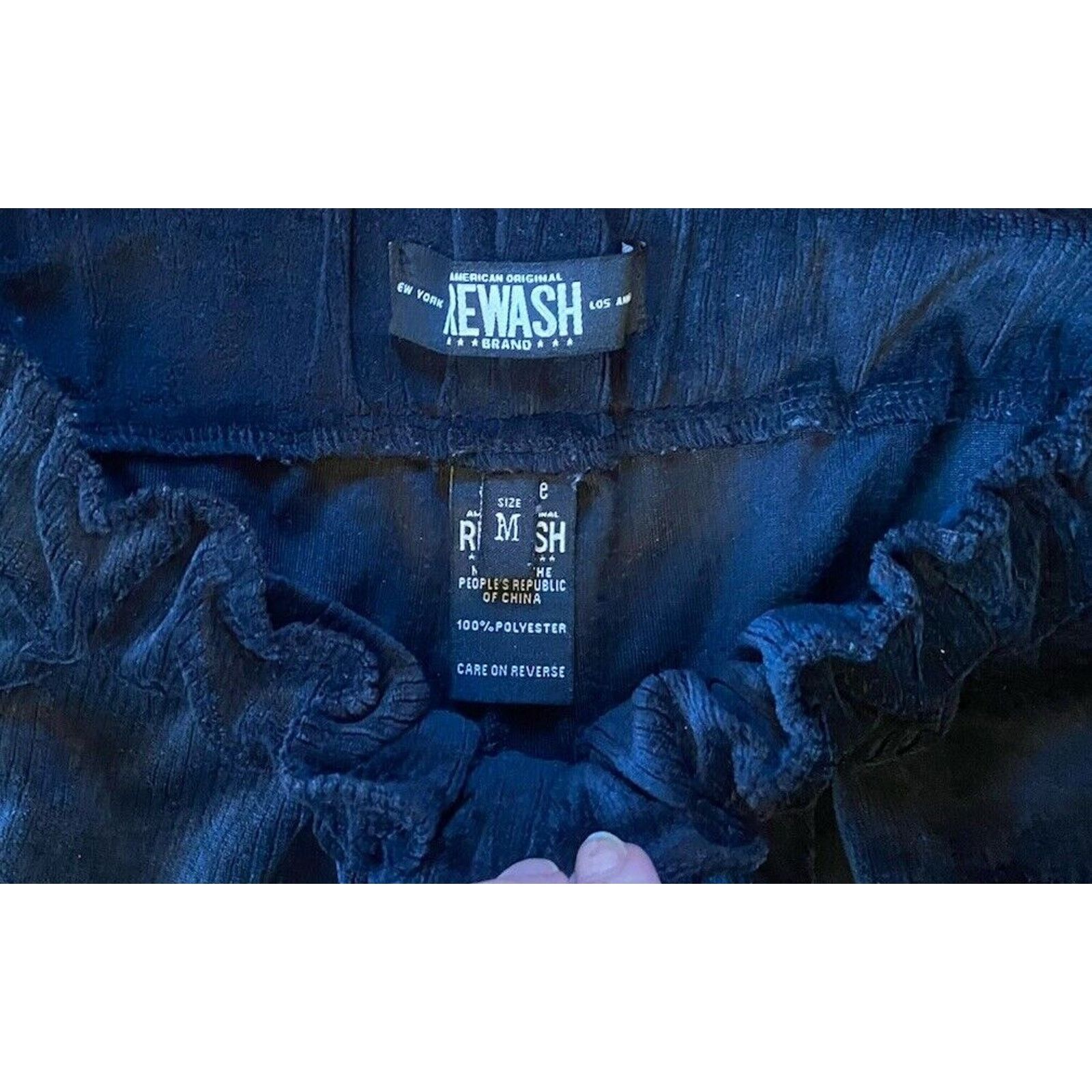 Other Rewash Brand Corduroy Cropped Pants Pockets Women M Wide Leg Size 32" / US 10 / IT 46 - 2 Thumbnail