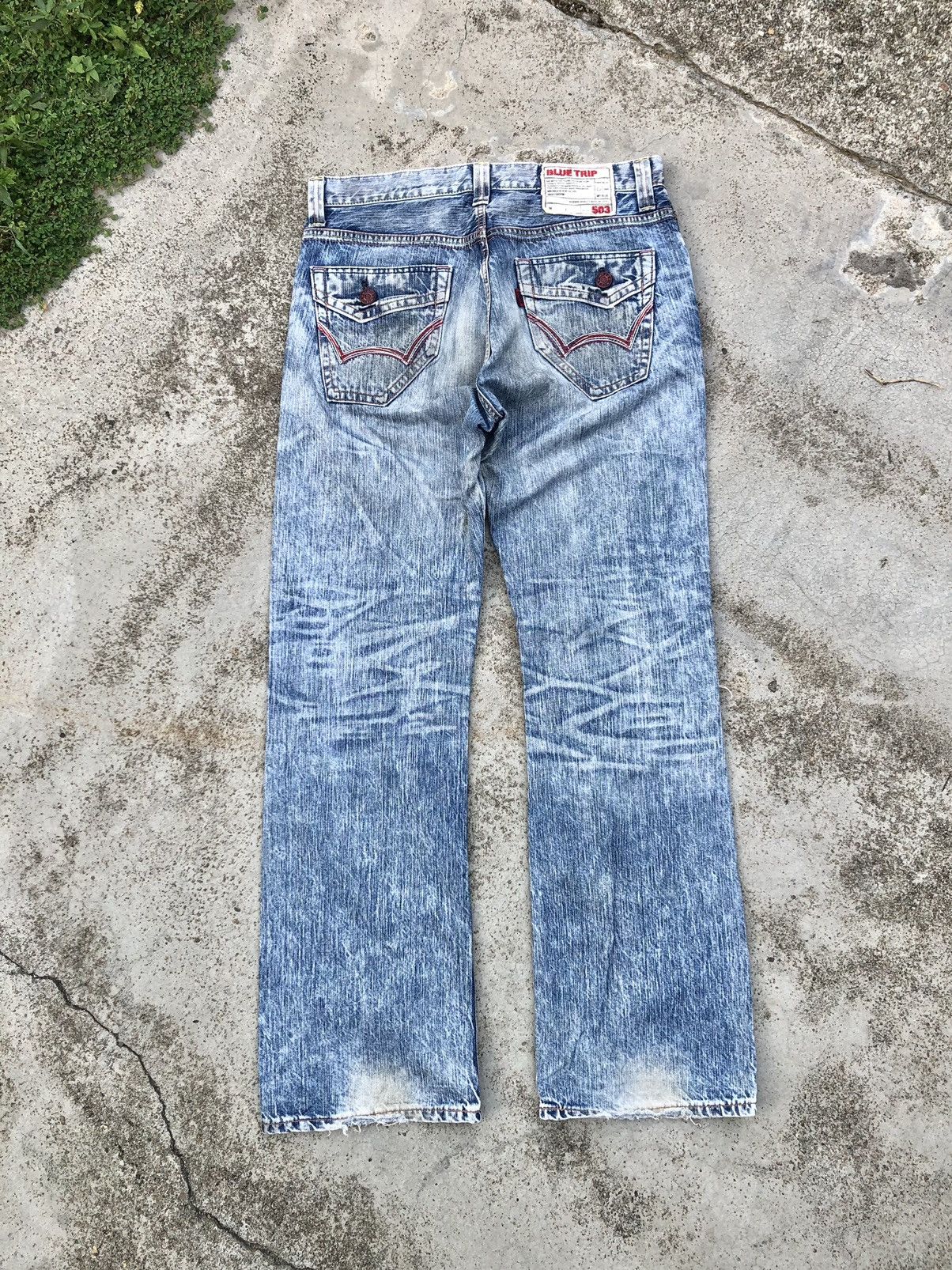 Edwin WASHED BLUE DISTRESSED DENIM BY EDWIN Size US 34 / EU 50 - 5 Thumbnail