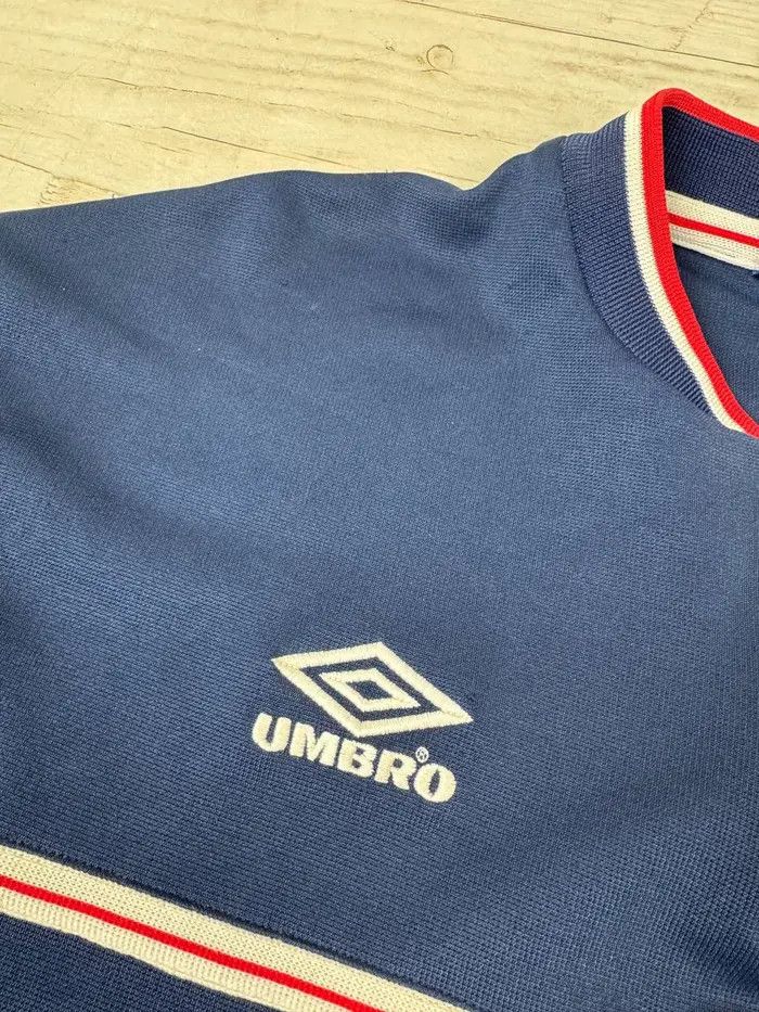 Umbro Umbro England 1998 2000 Training Shirt Zip 1/4 Soccer Jersey Size US M / EU 48-50 / 2 - 10 Thumbnail