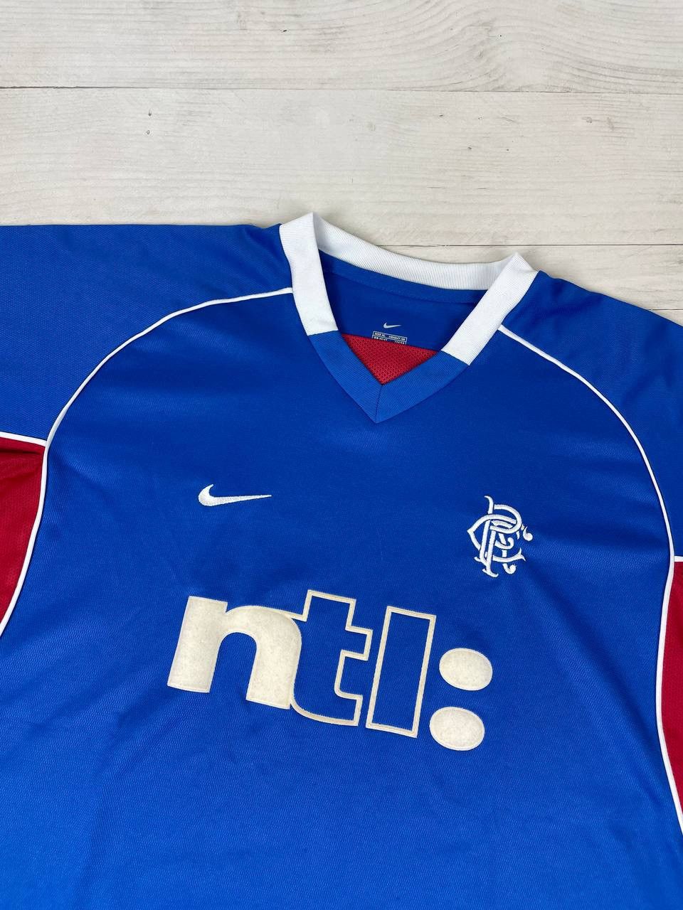 Nike Vintage Nike RANGERS 2001 2002 HOME SHIRT SOCCER JERSEY Size US XL / EU 56 / 4 - 2 Thumbnail