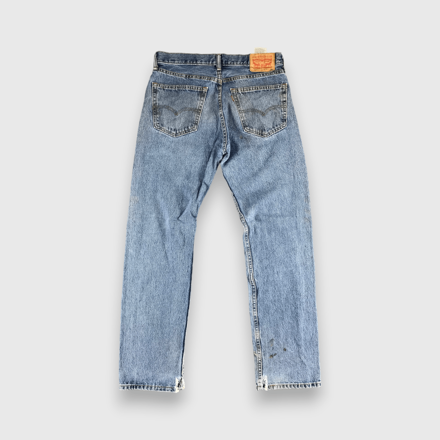 Levi's Levis 505 Jeans Faded Blue Denim -J322 Size US 33 - 2 Thumbnail