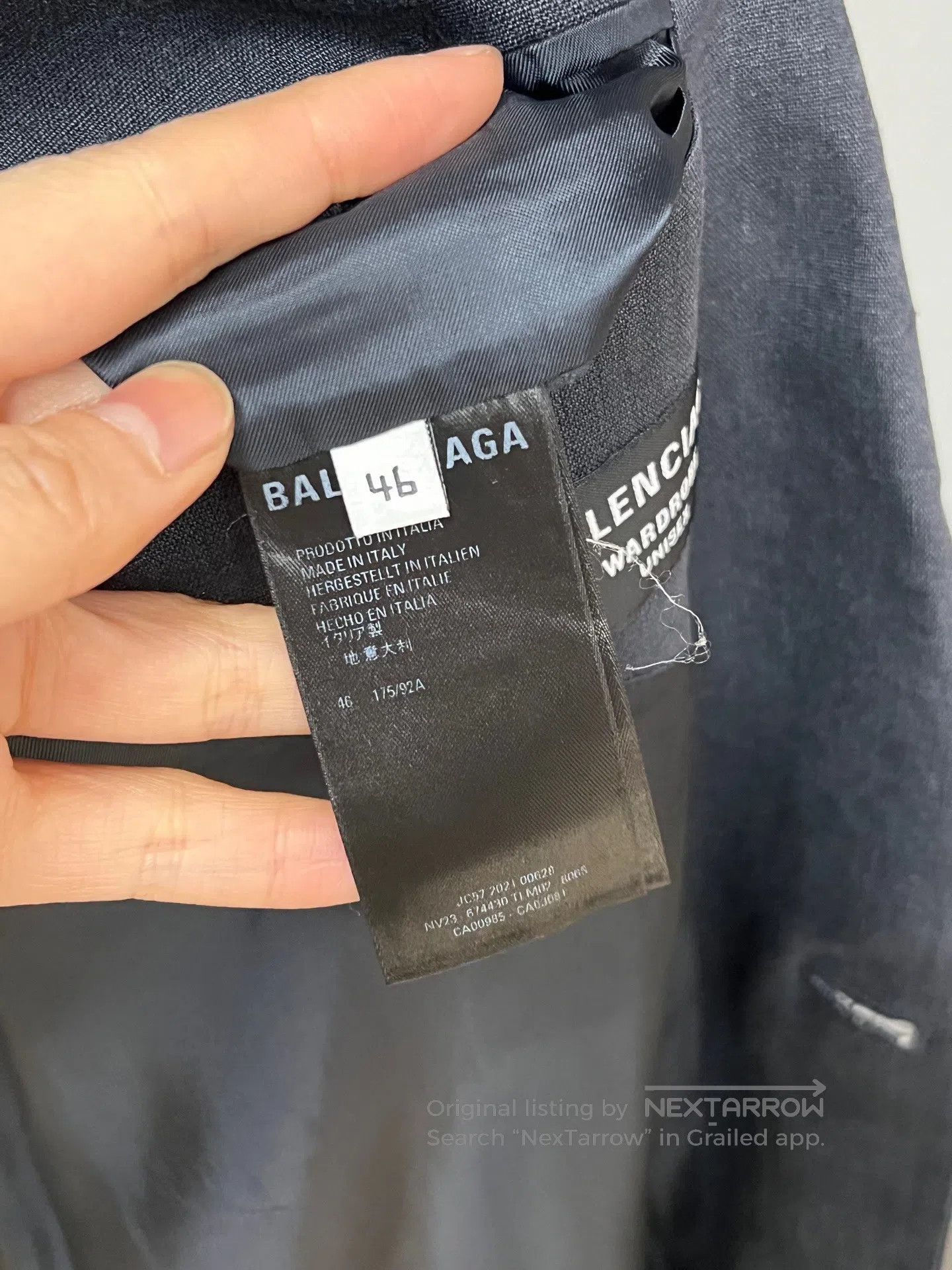 Balenciaga Balenciaga Patch Logo Linen Blazer| Size 46L - 4 Thumbnail