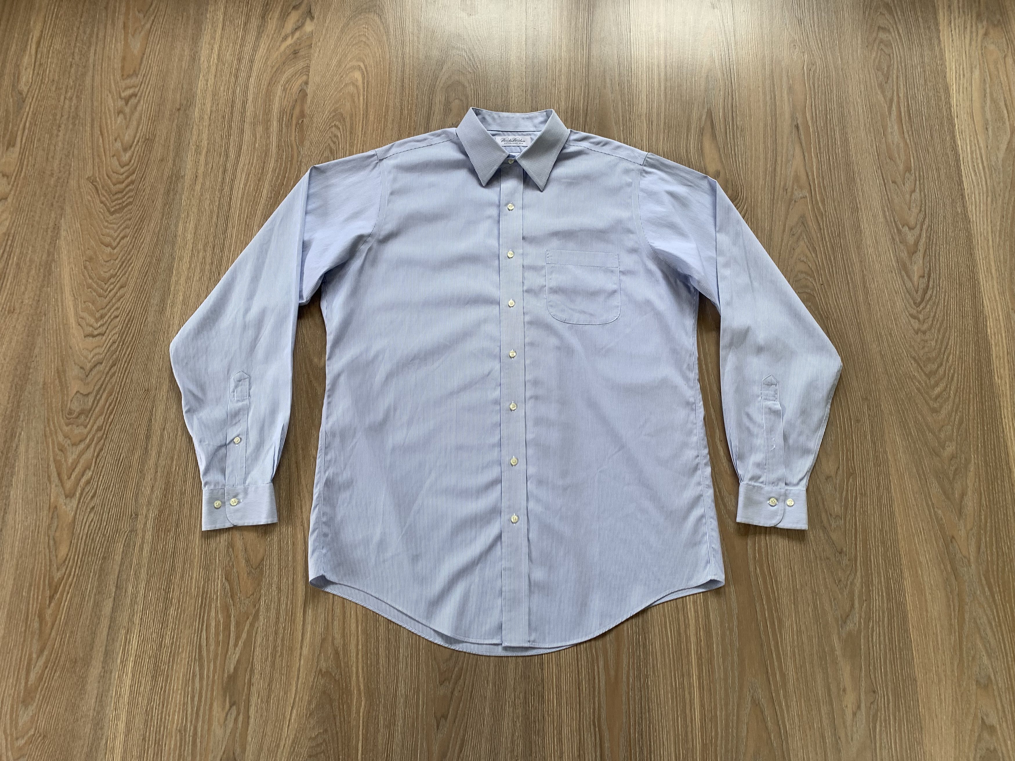 Brooks Brothers Brooks Brothers Stripe Long Sleeve Shirt Size US XXL / EU 58 / 5 - 7 Thumbnail