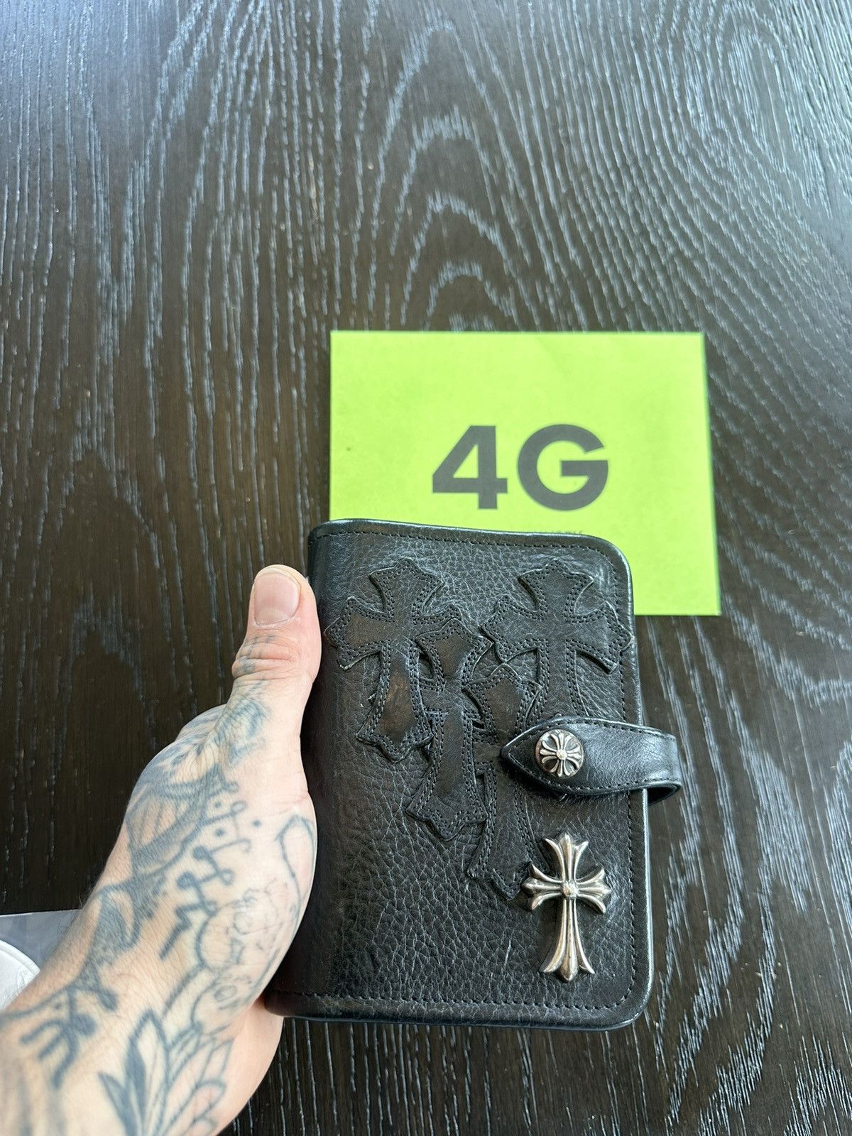 Chrome Hearts CHROME HEARTS NEW NOTEBOOK JOURNAL CROSS PATCH LEATHER Size ONE SIZE - 3 Thumbnail