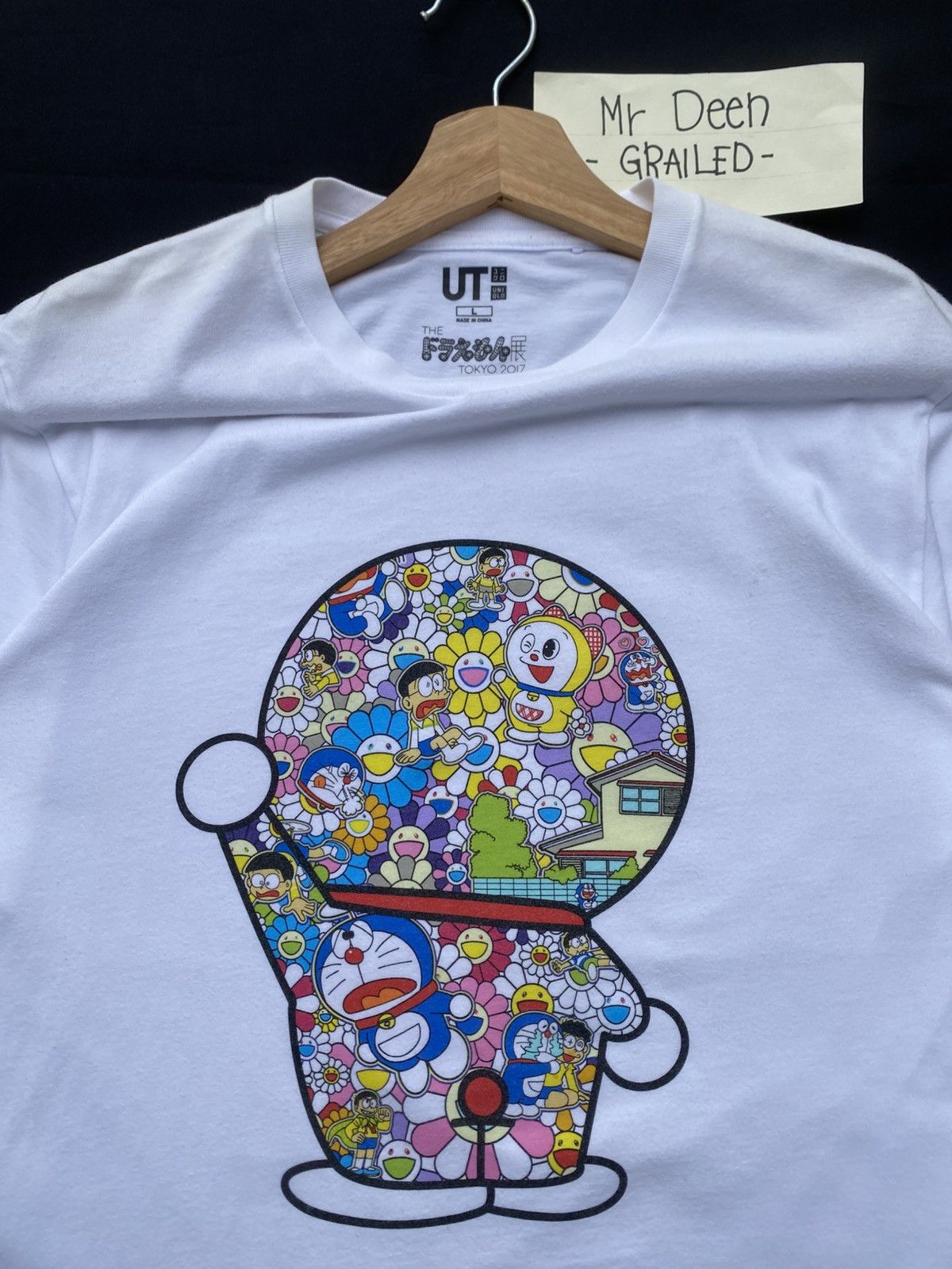 Takashi Murakami × Uniqlo Rare Uniqlo x Takashi Murakami Doraemon White Tshirt Size US L / EU 52-54 / 3 - 1 Thumbnail