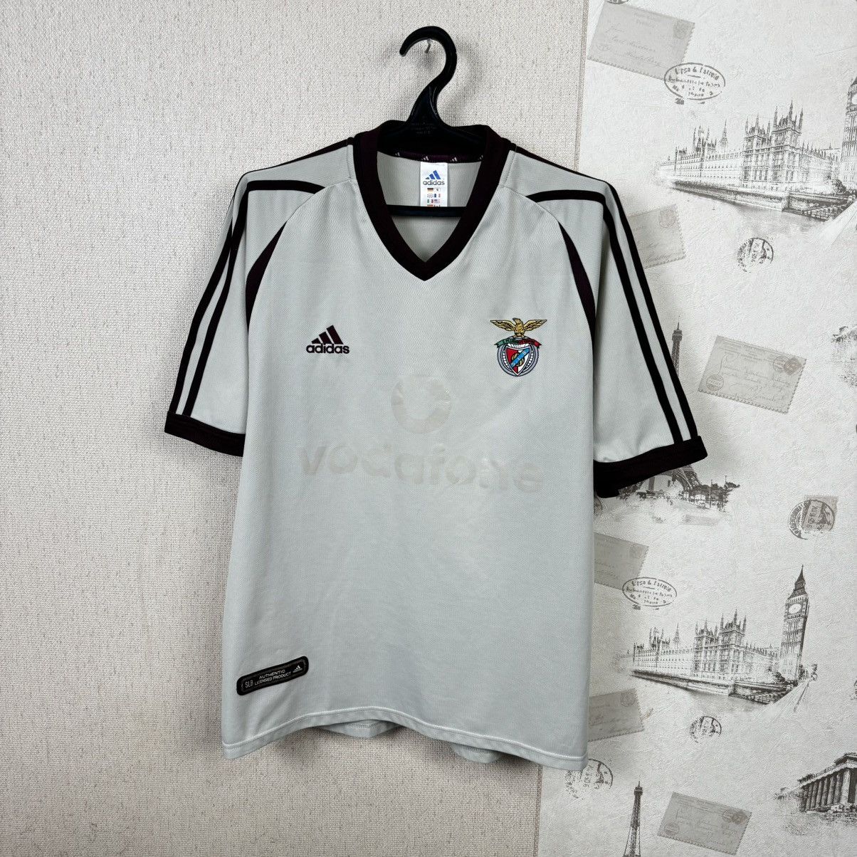 Adidas × Vintage Vintage Adidas Benfica Jersey 2001/02 Away Football Shirt L Size US L / EU 52-54 / 3 - 9 Thumbnail