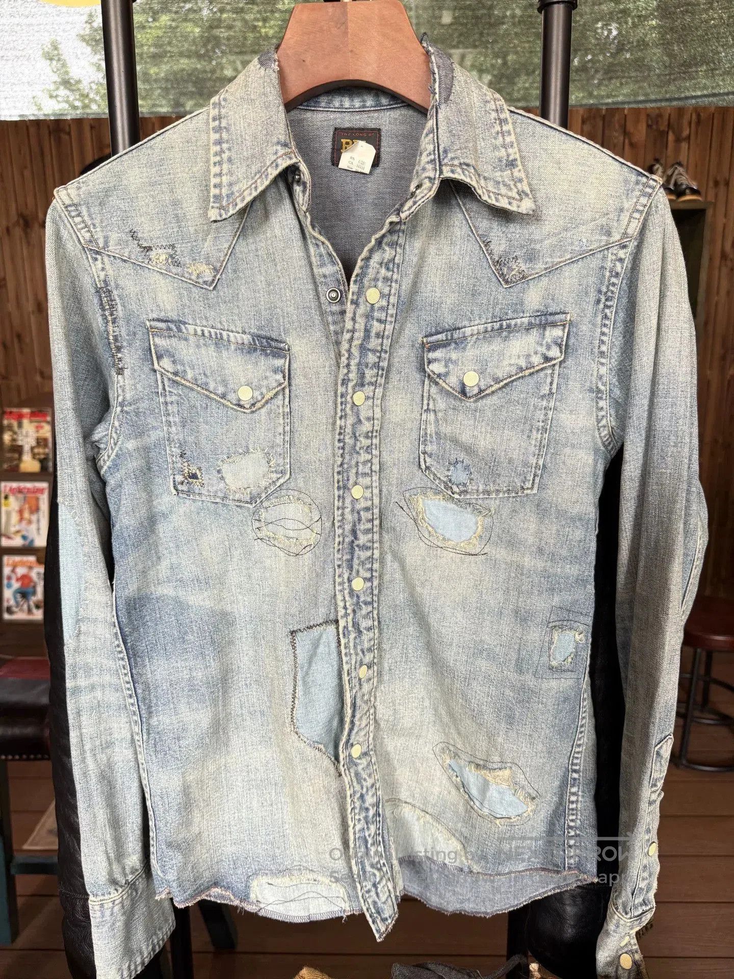 RRL Ralph Lauren RRL Western Denim Shirt. Size US XS / EU 42 / 0 - 1 Thumbnail