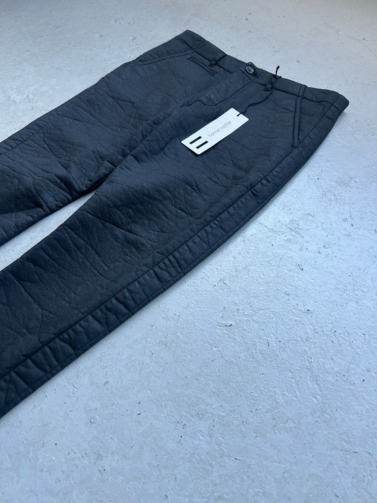 hannes roether Hannes Roather Cotton Poly Blend Black Trousers Size US 33 - 2 Thumbnail