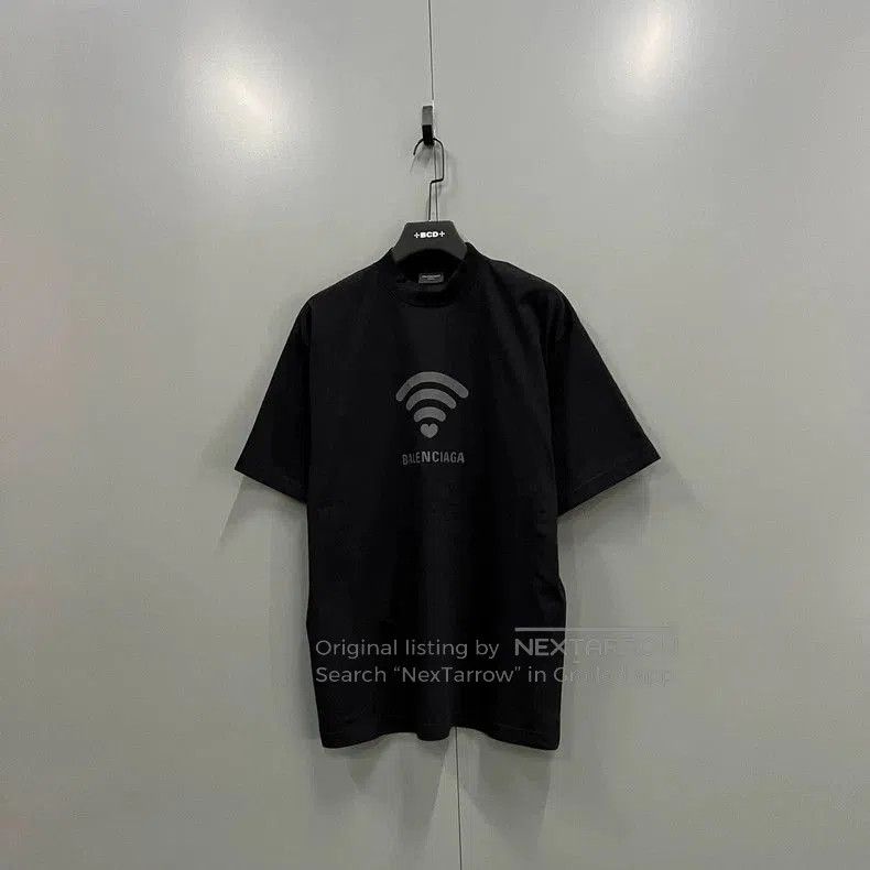 Balenciaga Balenciaga Heart WiFi Print T-shirt. Size US XS / EU 42 / 0 - 1 Thumbnail