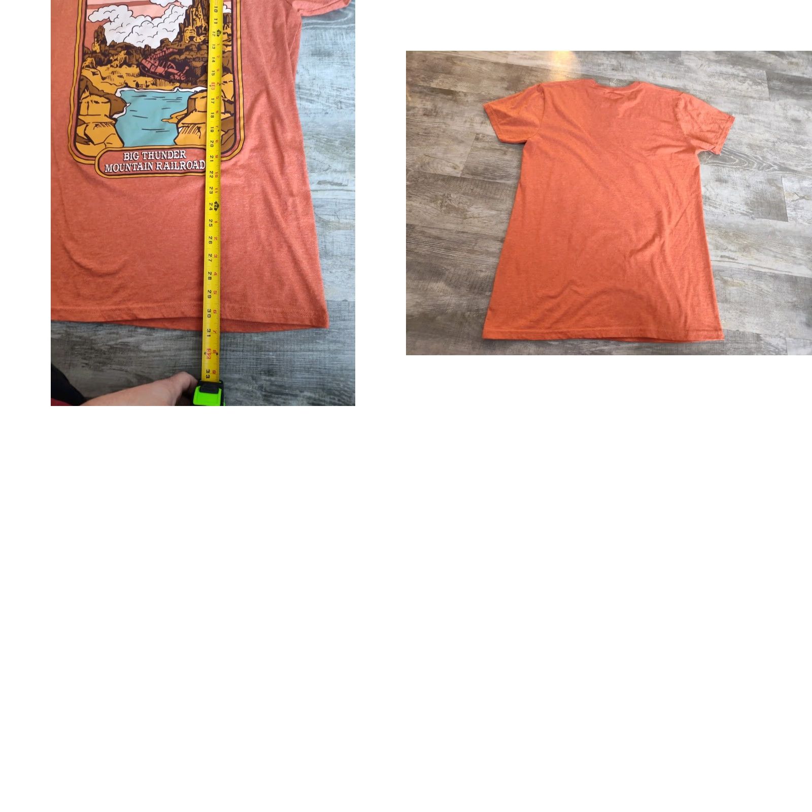Disney Disney Parks Big Thunder Mountain Railroad T-shirt Orange Adult Unisex Sz L Size US L / EU 52-54 / 3 - 8 Thumbnail