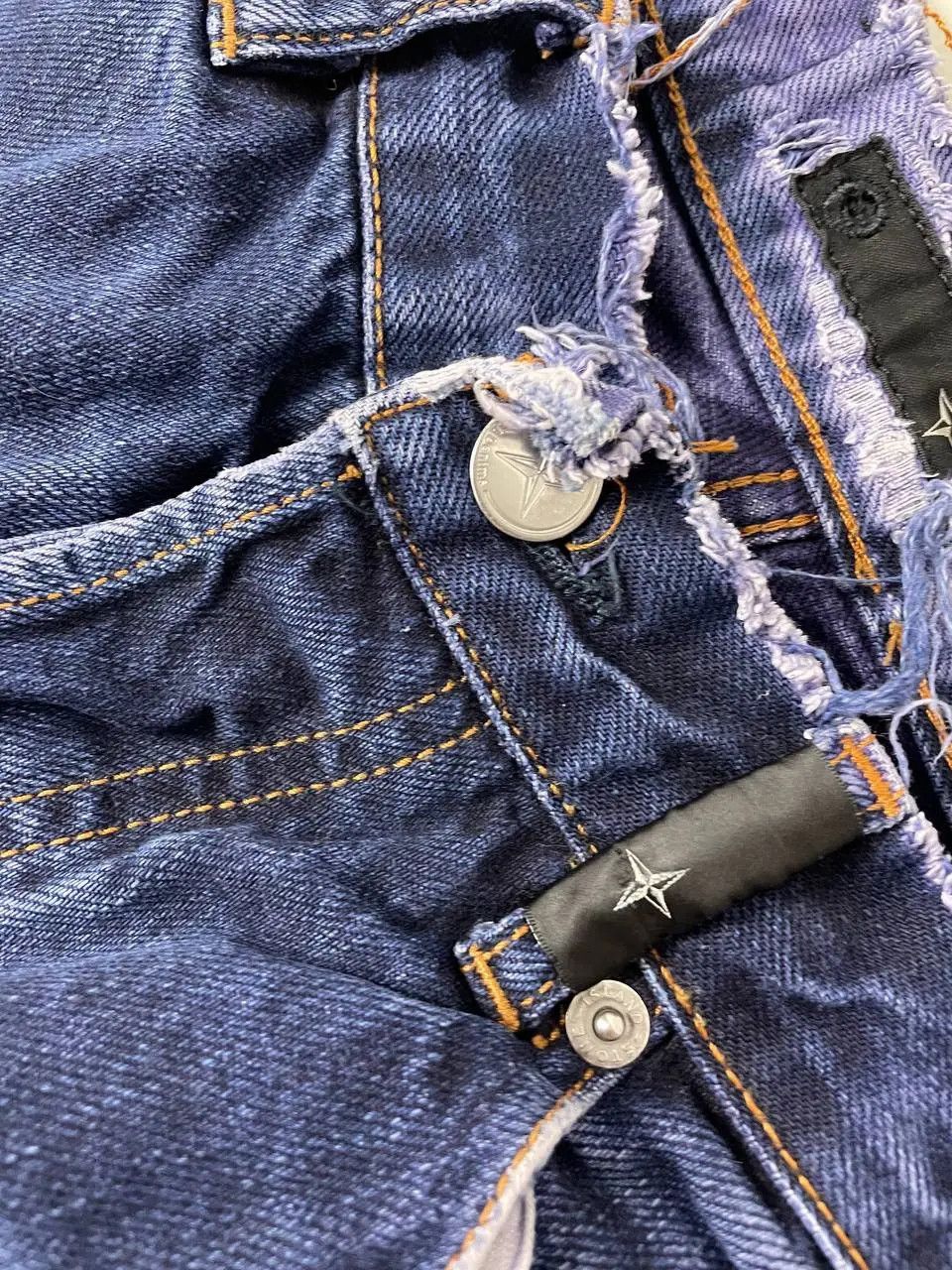 Stone Island Vintage Stone Island Denim Jeans 90s Distrissed Faded Y2K Size US 31 - 5 Thumbnail