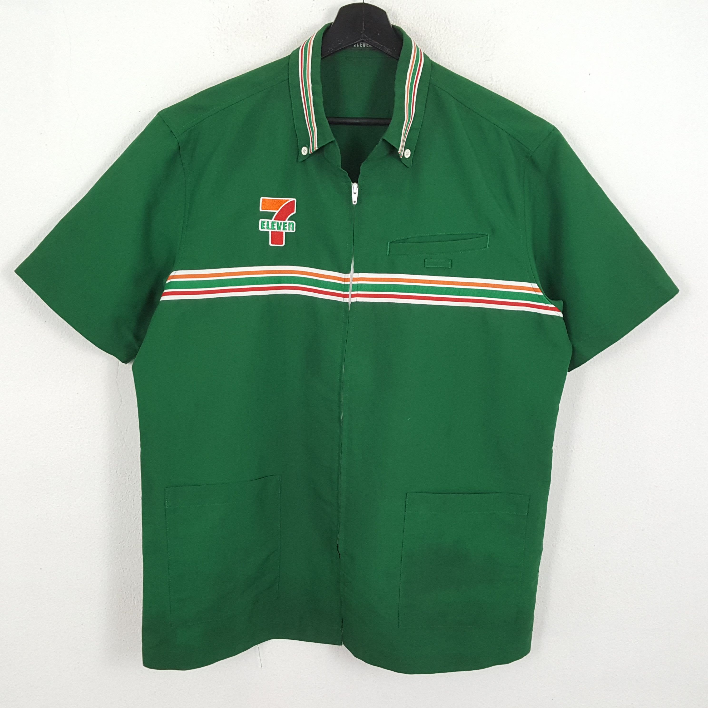 7 ELEVEN Japanese Workers Working Uniform Shirt Jacket
