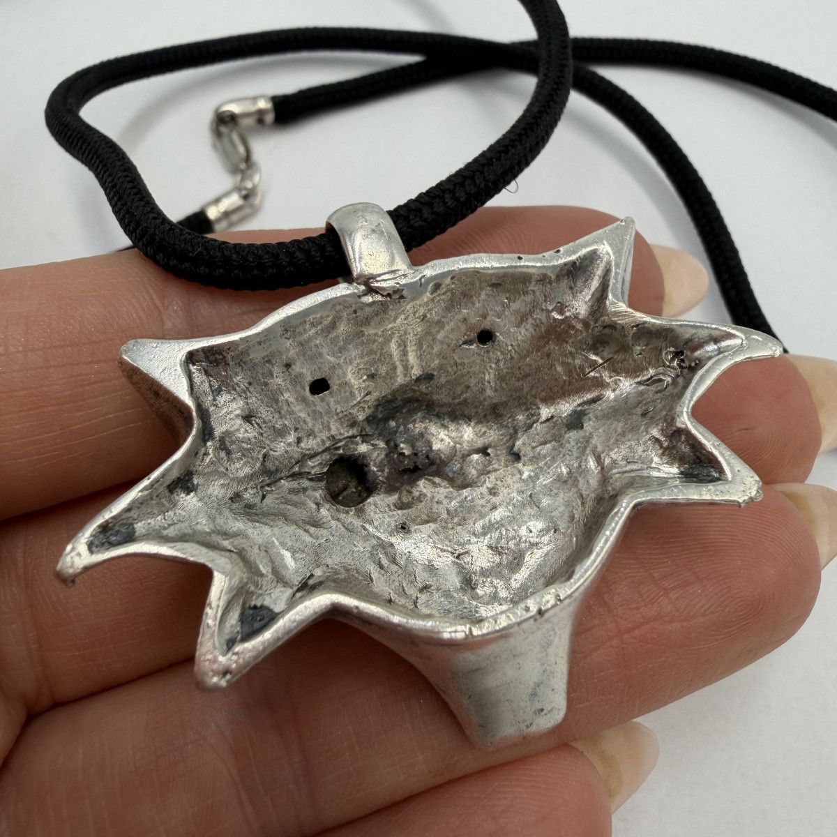 Sterling Silver Vintage 925 Sterling Silver Fantasy Cat Pendant Necklace 34g Size ONE SIZE - 2 Thumbnail