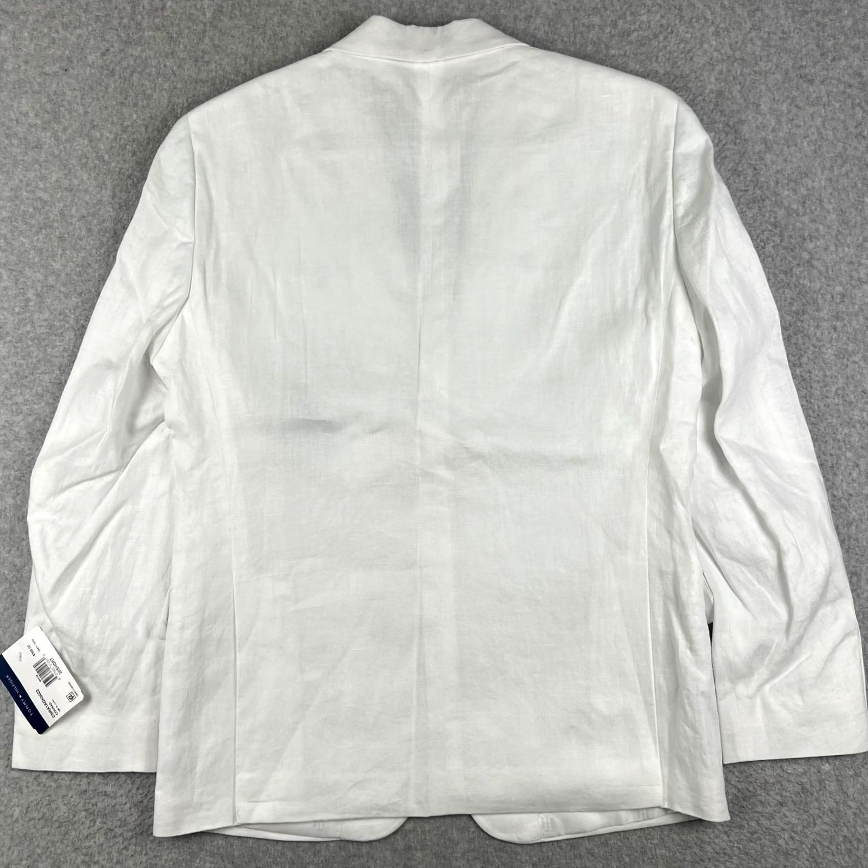 Tommy Hilfiger Tommy Hilfiger White Linen Conrad Sport Coat Blazer 38S Mens Jacket NWT Size 38R - 2 Thumbnail