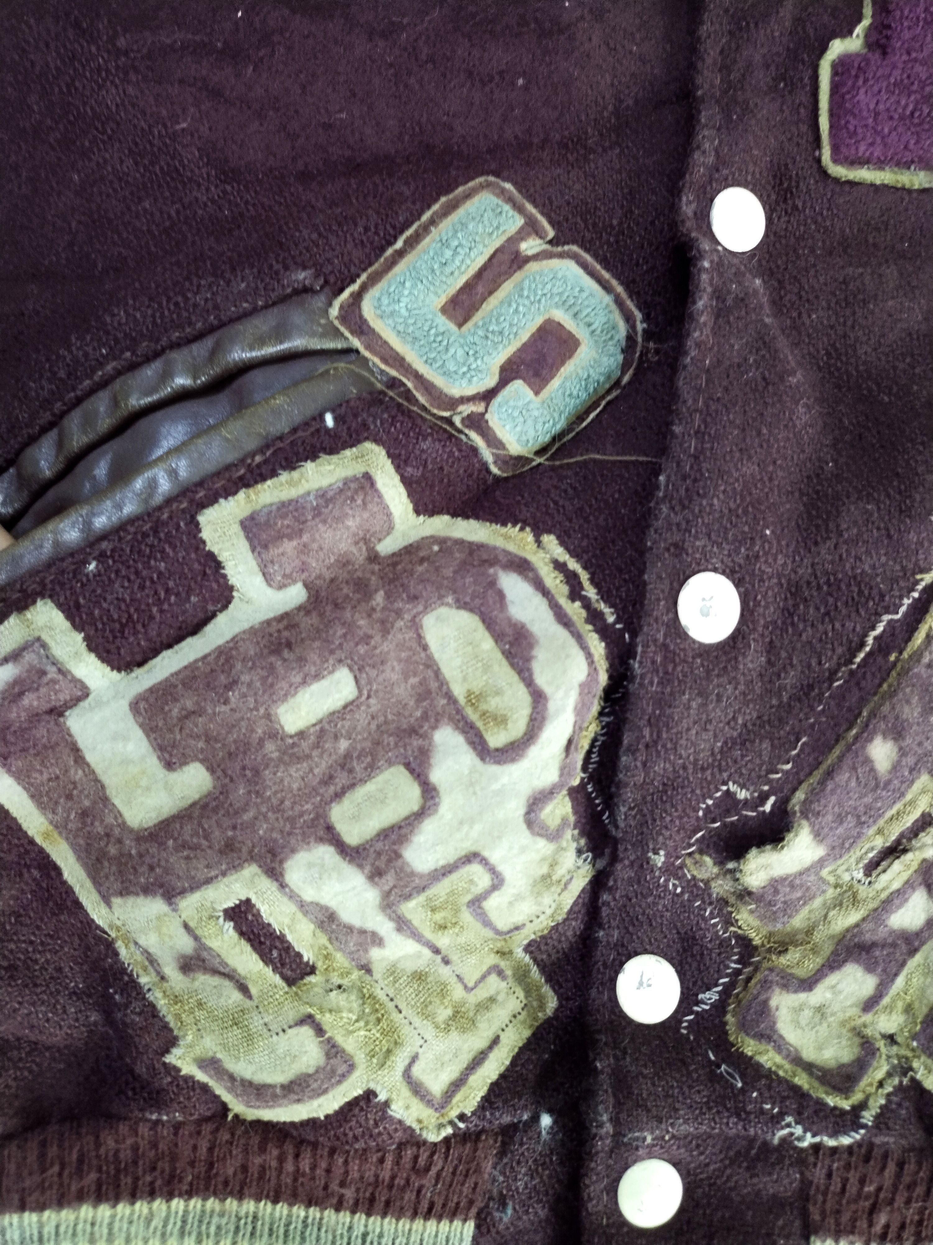 Vintage Rare Vintage Hagel Park Varsity Leather Wool Jacket Size US L / EU 52-54 / 3 - 11 Thumbnail