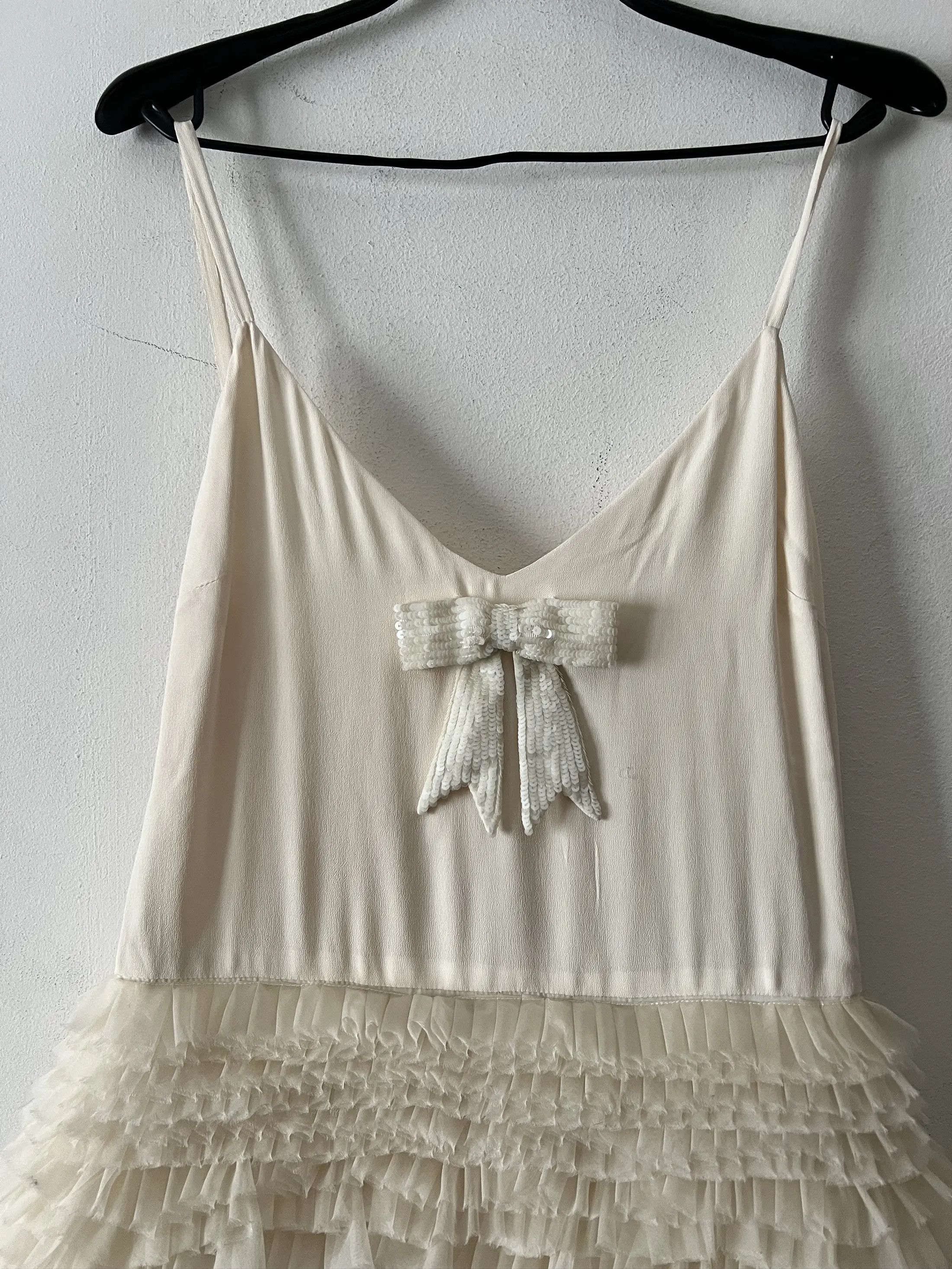 Elisabetta Franchi Tailleur Mini Dress With Gathered Tulle Skirt Size S / US 4 / IT 40 - 9 Thumbnail