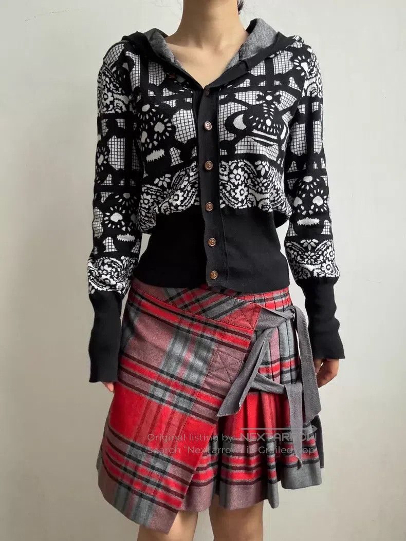 Vivienne Westwood Vivienne Westwood size 2 Red checkered bow-tie dress Size 22" - 7 Thumbnail