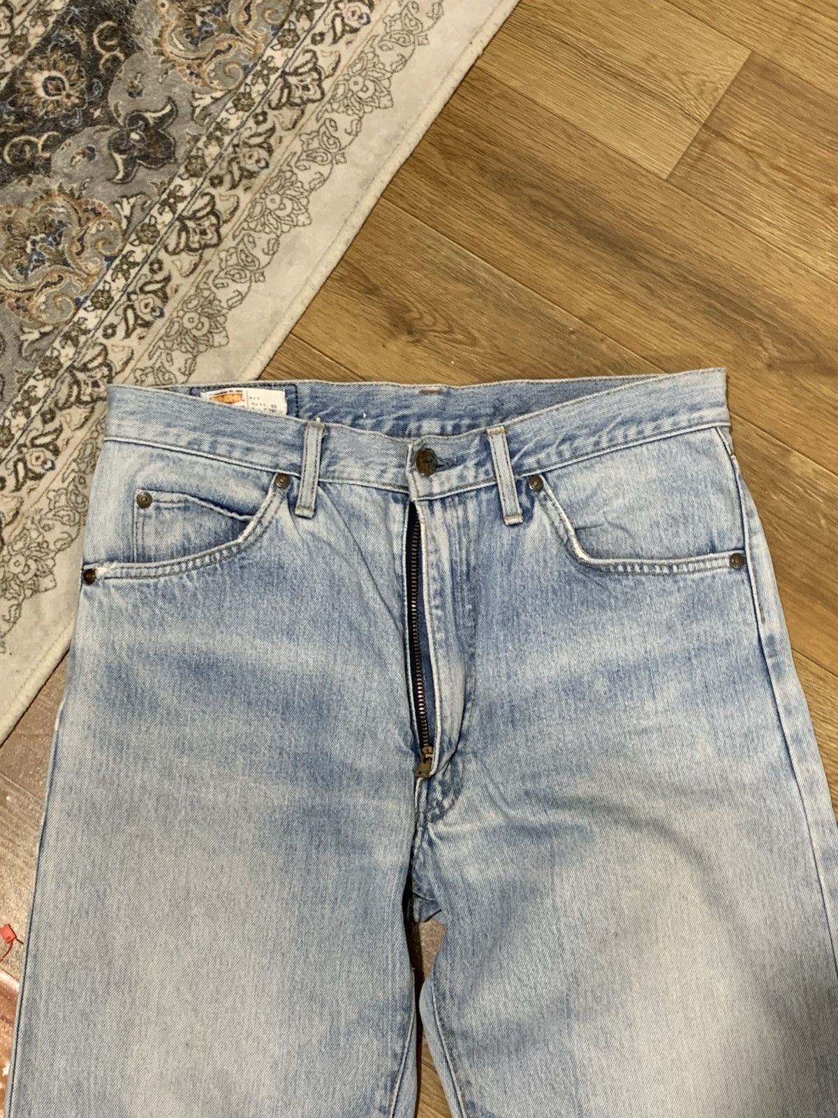 Big John denim panta big jeans BIG WASHING blue wash Size US 33 - 5 Thumbnail