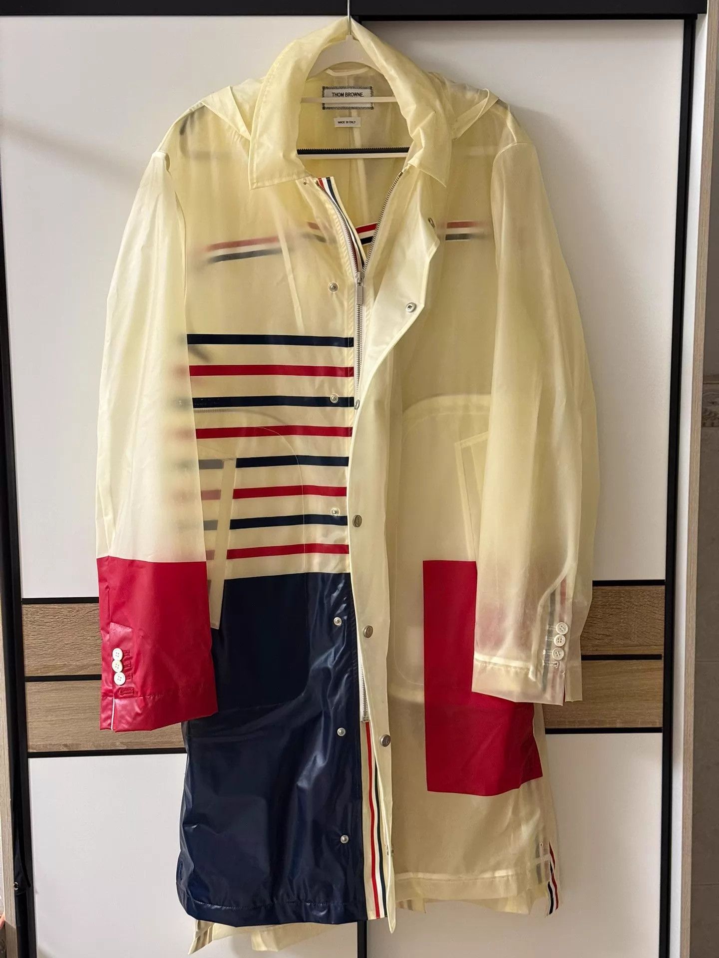 Thom Browne Thom Browne Transparent Deconstructed Rain Coat Size US XL / EU 56 / 4 - 3 Thumbnail